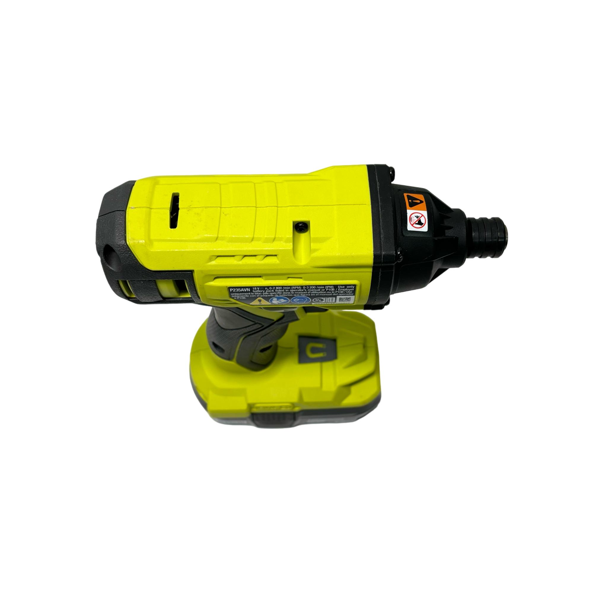 18 Volt Ryobi Impact Driver P235a Lithium Ion P235a Ryobi Ryobi