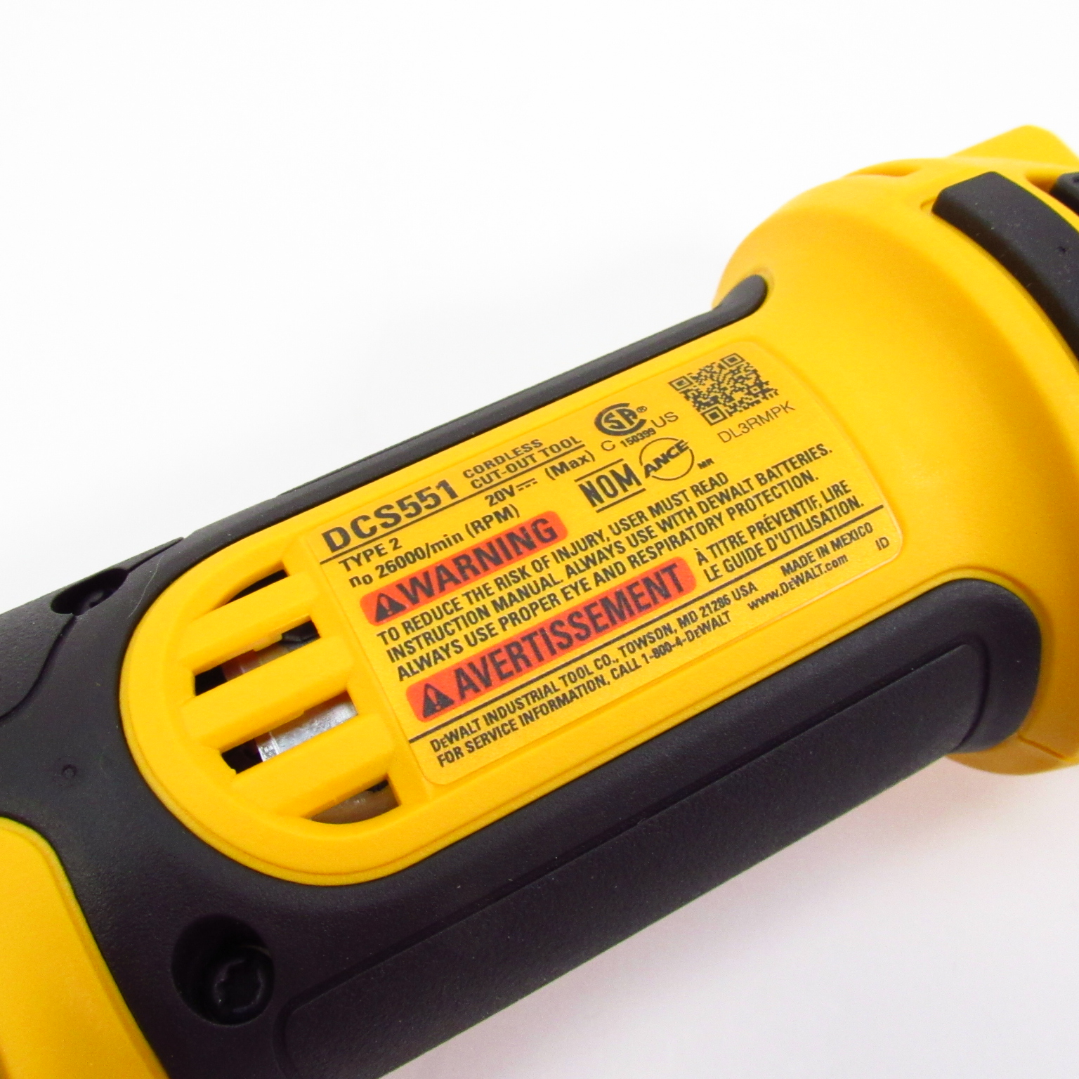 DeWalt DCS551 20V Lithiumion Cordless Drywall CuttingTool Tool Only