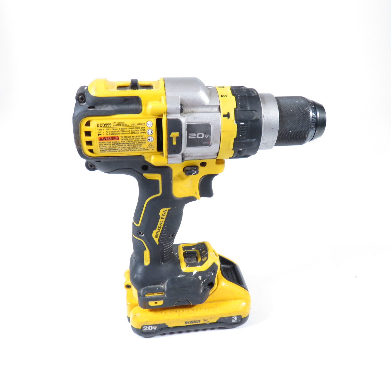 DEWALT DCD999 20Volt MAX Brushless Cordless 1/2 in. Hammer Drill/Driver