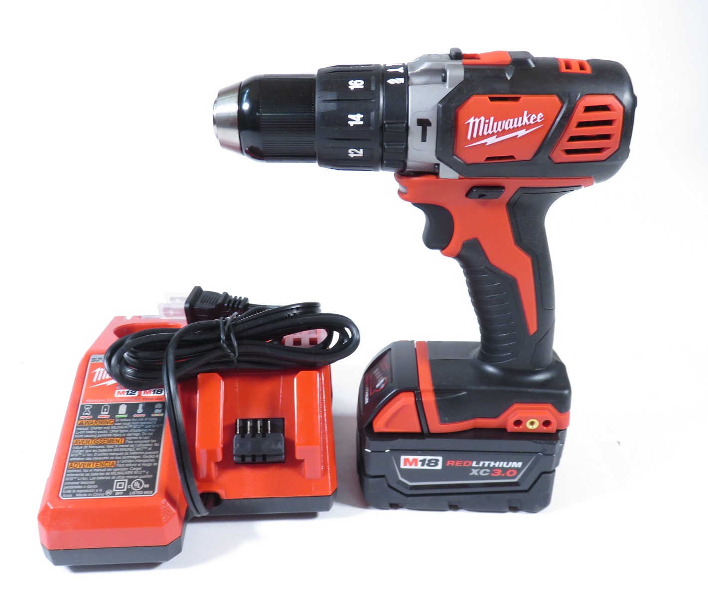 Milwaukee 2607-20 M18 18-Volt Lithium-Ion Cordless 1/2 in. Hammer Drill ...