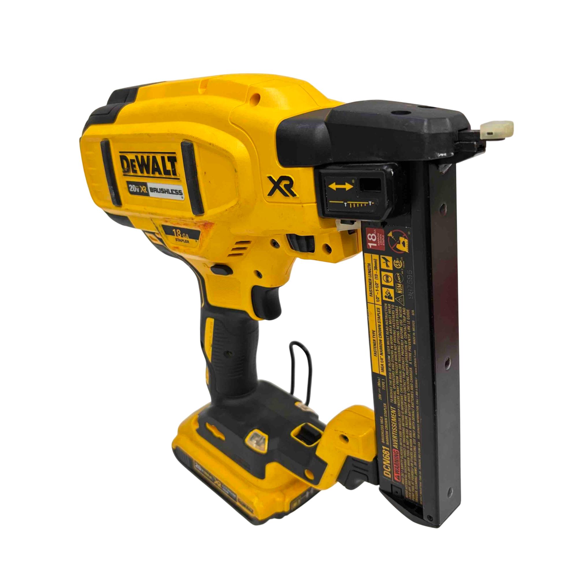 Nail Gun Home Depot Dewalt Crown Stapler 20v Reviews For DEWALT - Main Image