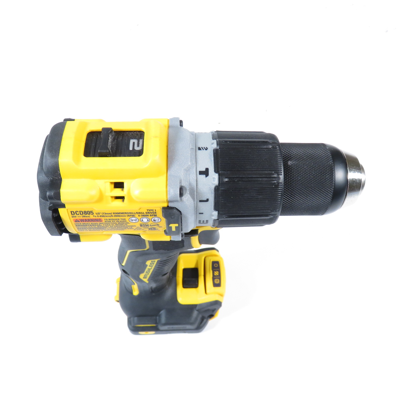 DEWALT DCD805 20-Volt Lithium-Ion Compact Cordless 1/2 in. Hammer Drill