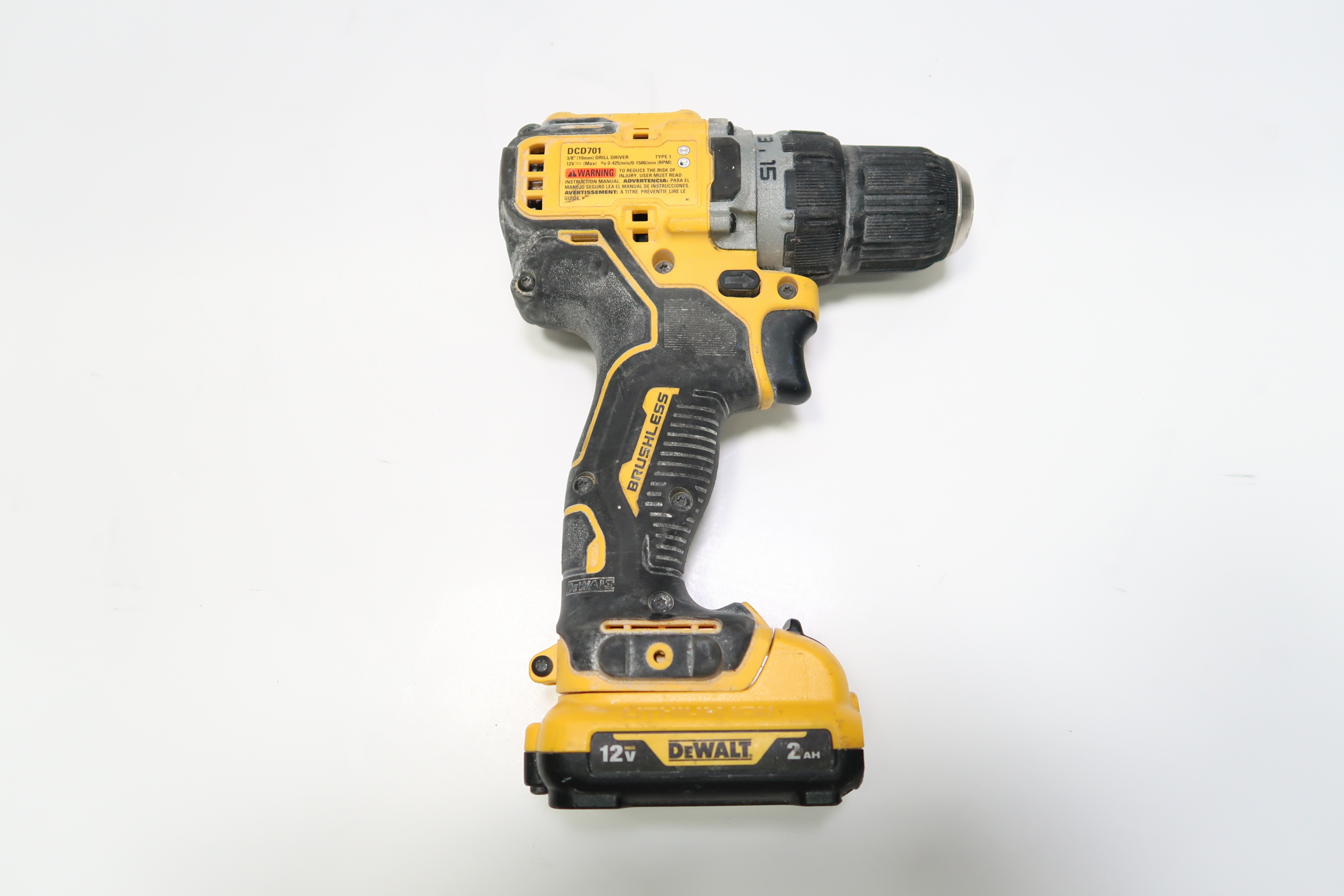 DEWALT DCD701 XTREME 12-Volt Max Li-Ion 3/8-in Brushless Cordless  display picture 1
