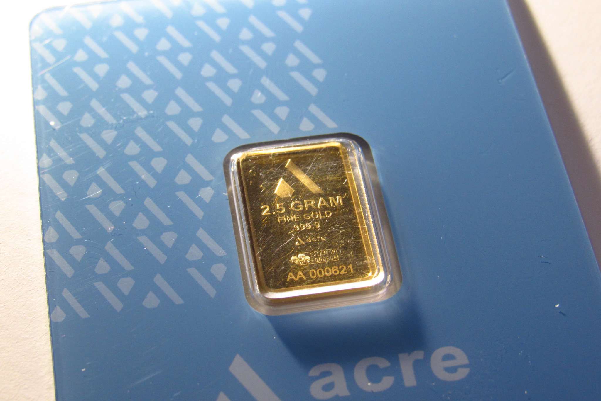 Acre Limited Edition Mint #1 2.5g 999.9 Fine Gold Bar - 7960