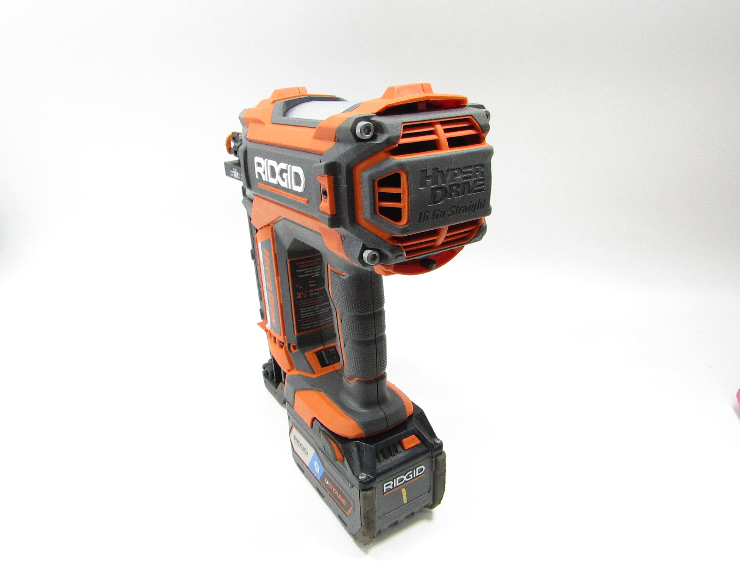 Ridgid HyperDrive 16 Gauge 18v Brushless 2-1/2 In. Straight Finish Nailer RIDGID 18V Brushless Cordless HYPERDRIVE 16-Gauge 2-1⁄2 in