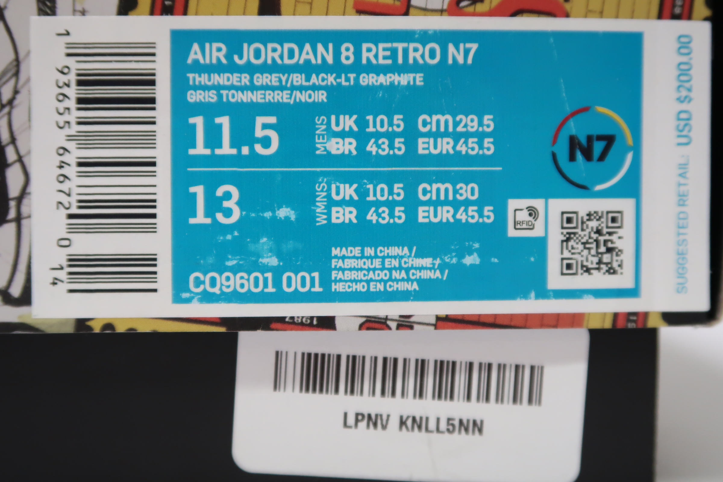 air jordan 8 retro n7