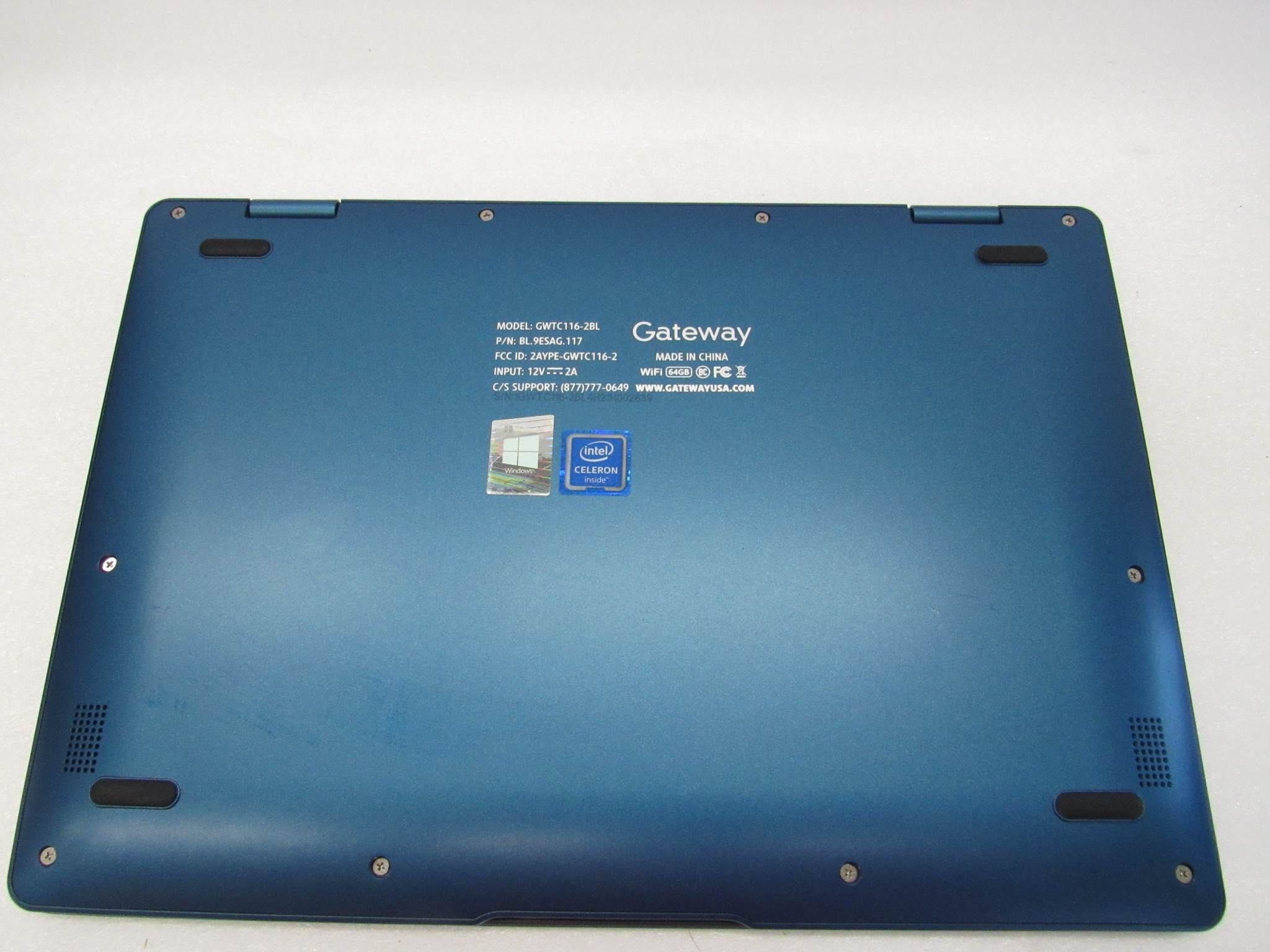 Gateway GWTC116-2BL Intel Celeron N4020 1.10GHz 4GB RAM 64GB eMMC 11.6