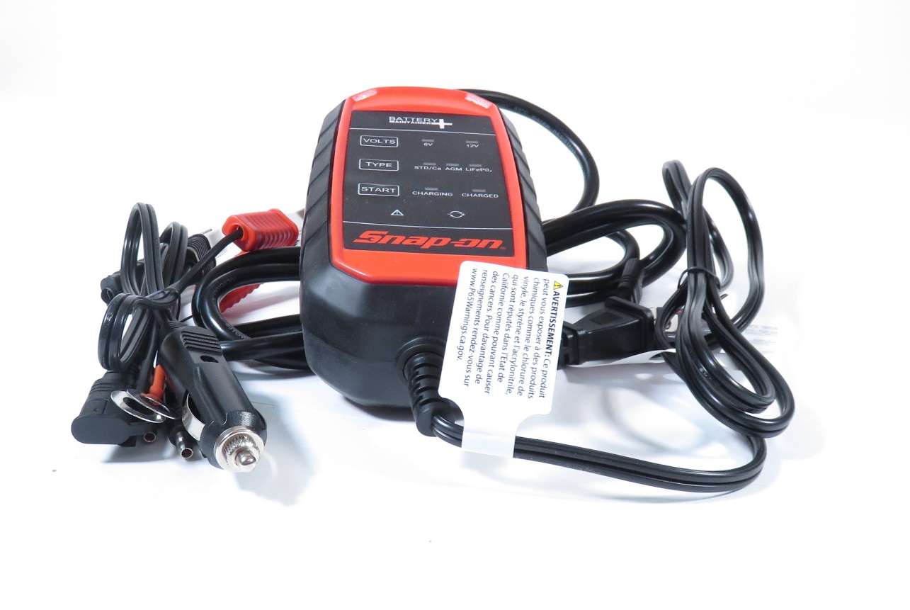 Snapon Tools EEBM500B LiFePO4 Capability 4A 12V Battery Maintainer