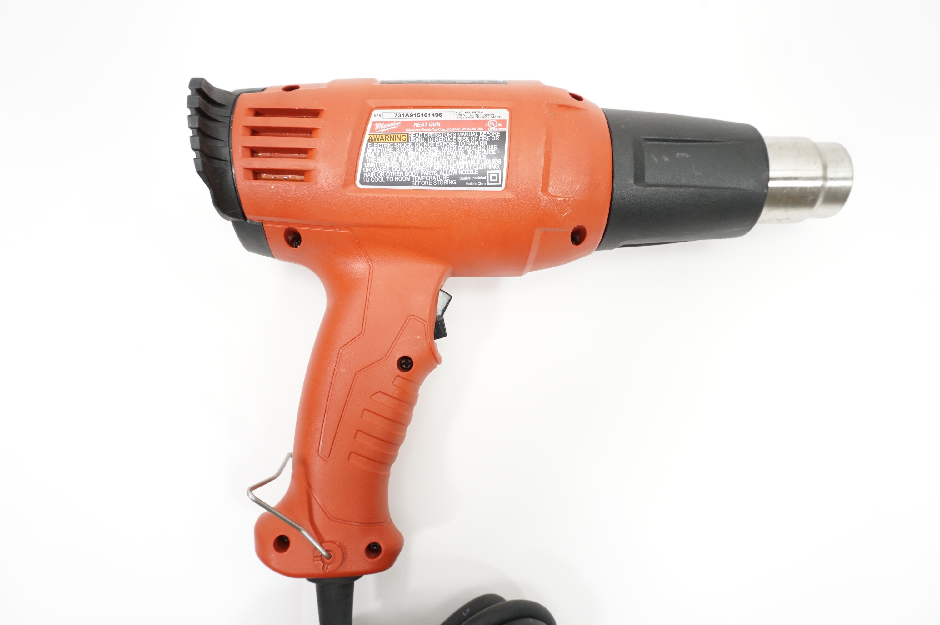 Milwaukee 8975-6 11.6-Amp 120-Volt Corded Dual Temperature Heat Gun