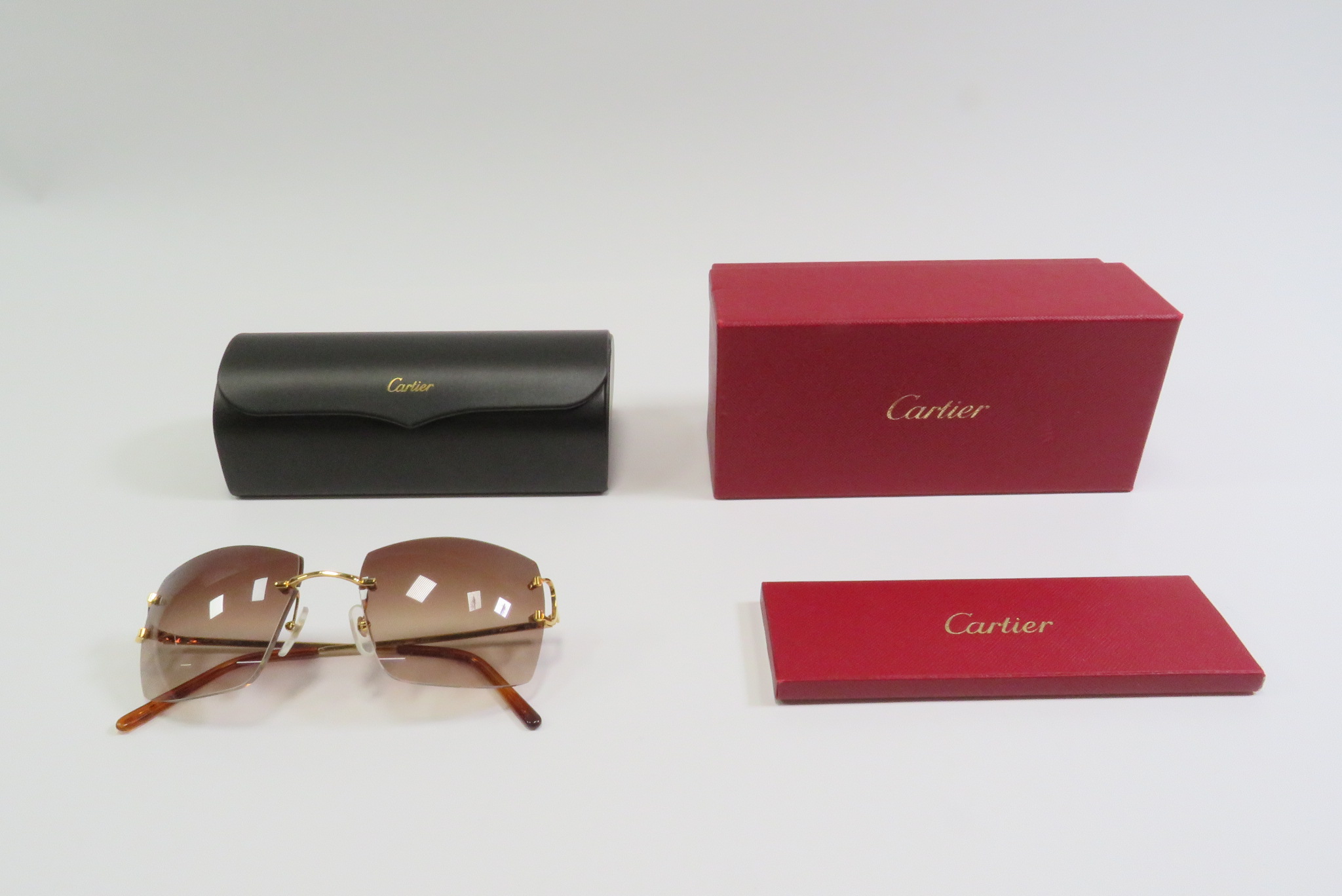 Cartier CT0009RS 001 Rimless Sunglasses
