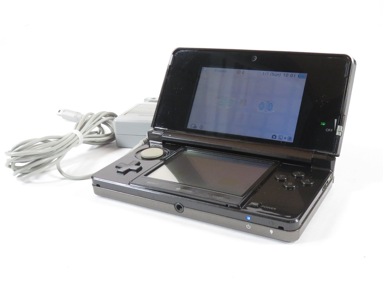 Nintendo top 3DS Black Console CTR-001