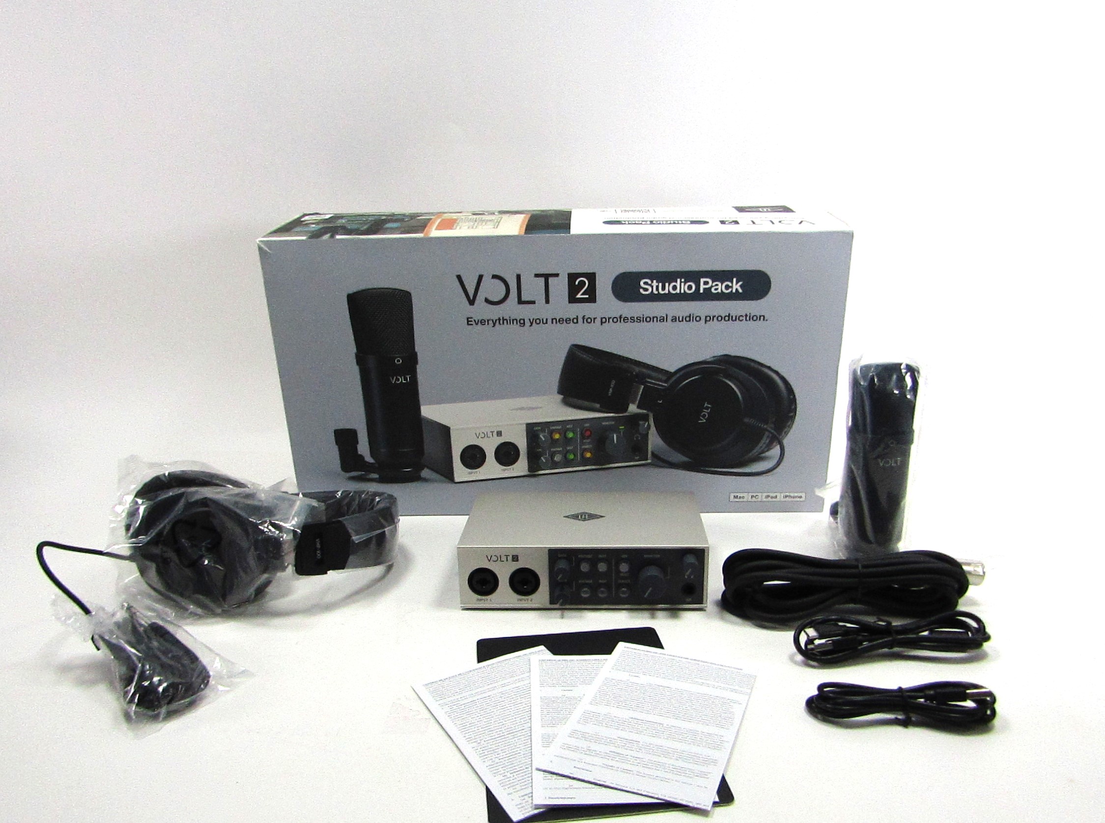 Universal Audio Volt 2 Studio Pack USB Interface Bundle