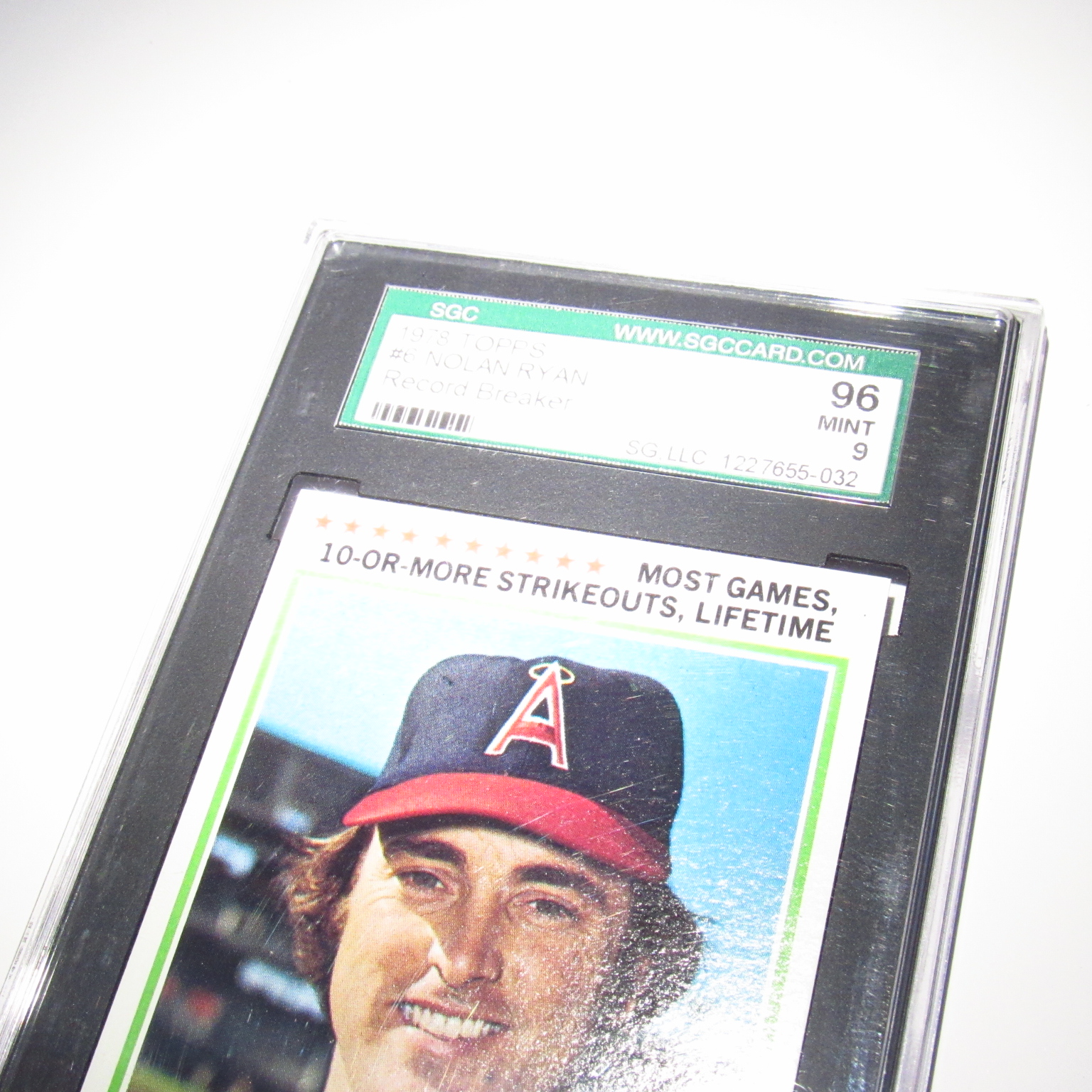 Nolan Ryan Angels Topps 1978 6 Record Breaker SGC Grade Mint 9 MLB Trading Card