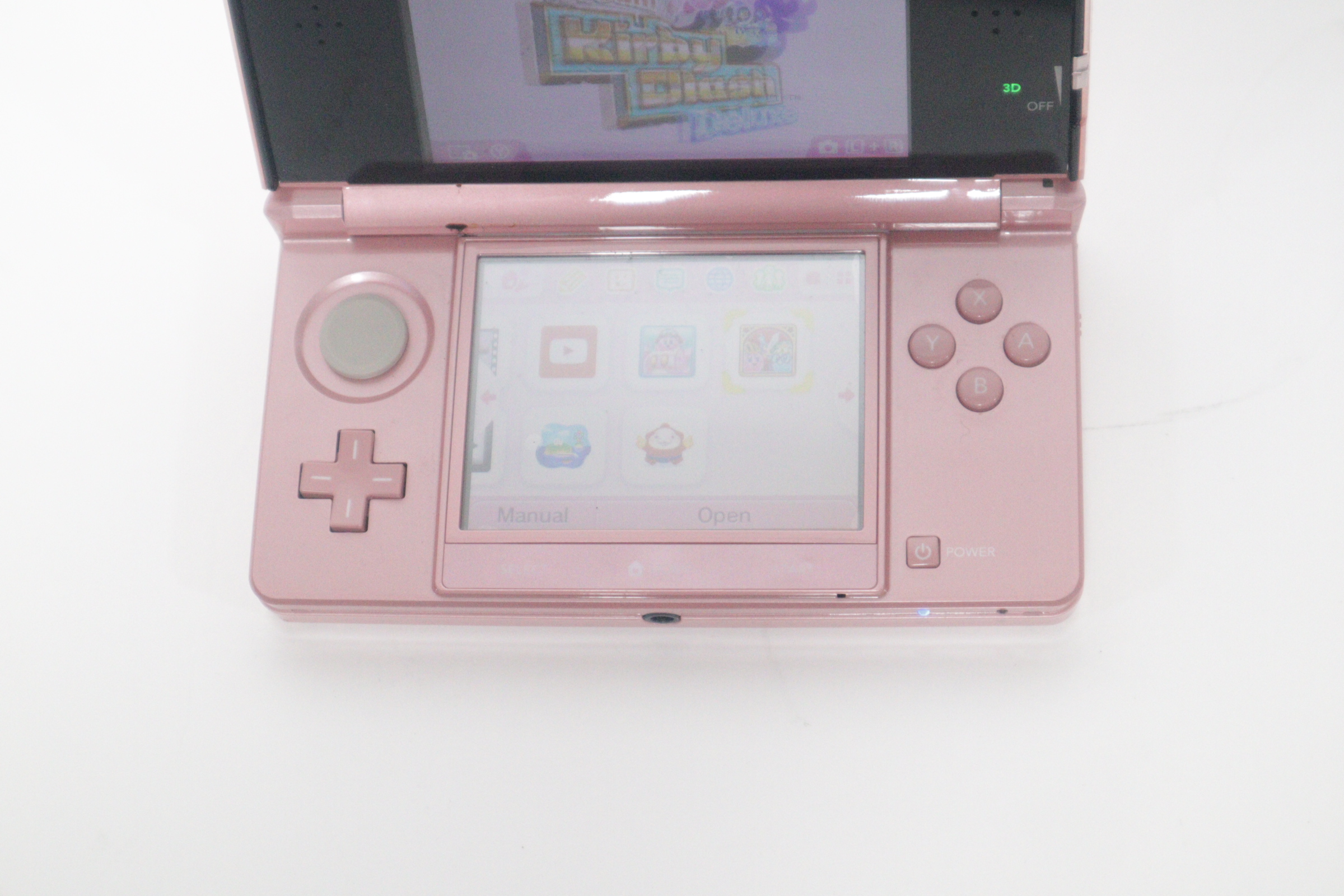 Nintendo 3DS CTR-001(USA) Pink Handheld Compact Video Game System 8093