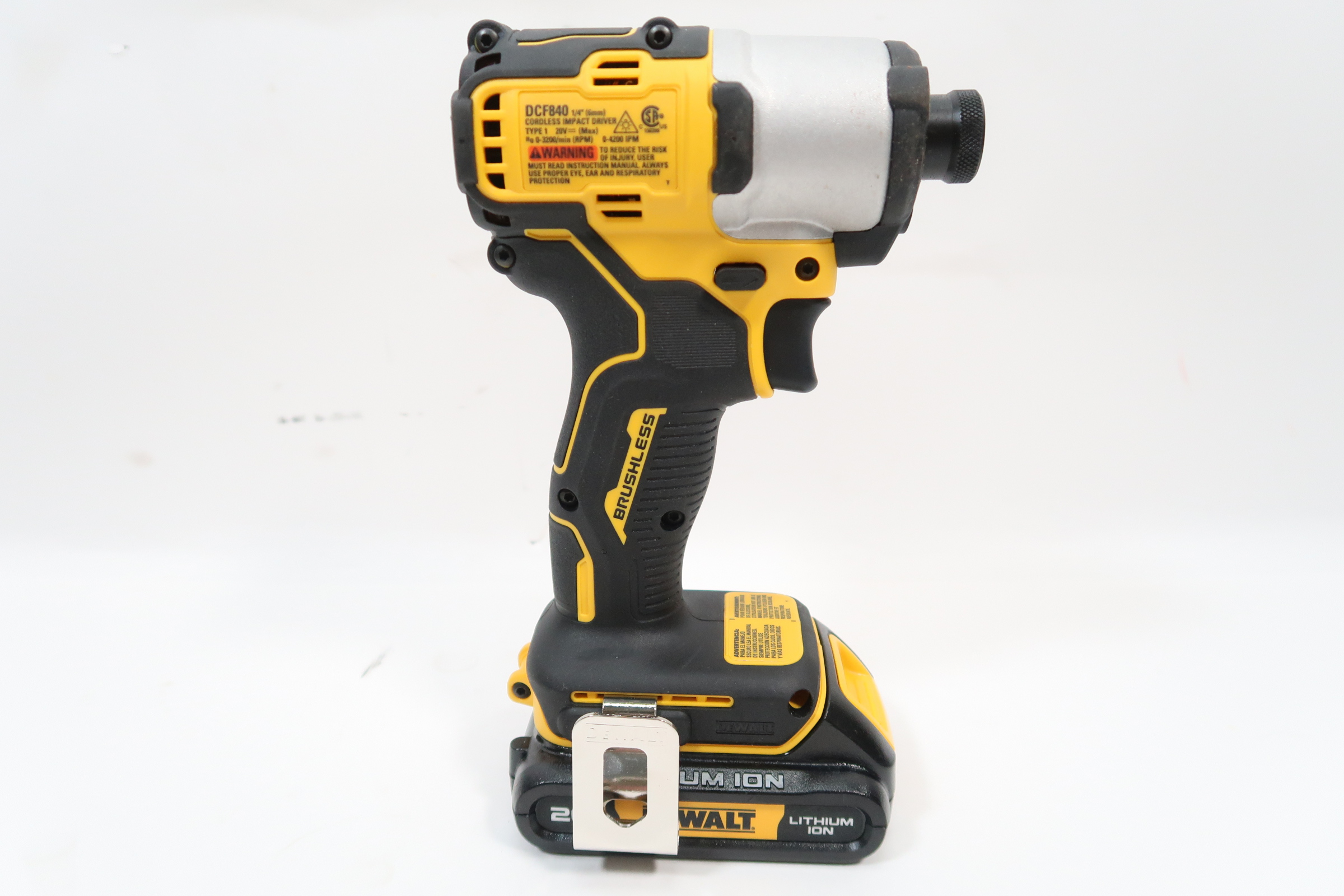 DeWalt DCF840 20V MAX Li-Ion 1/4 in. Brushless Cordless Impact Driver