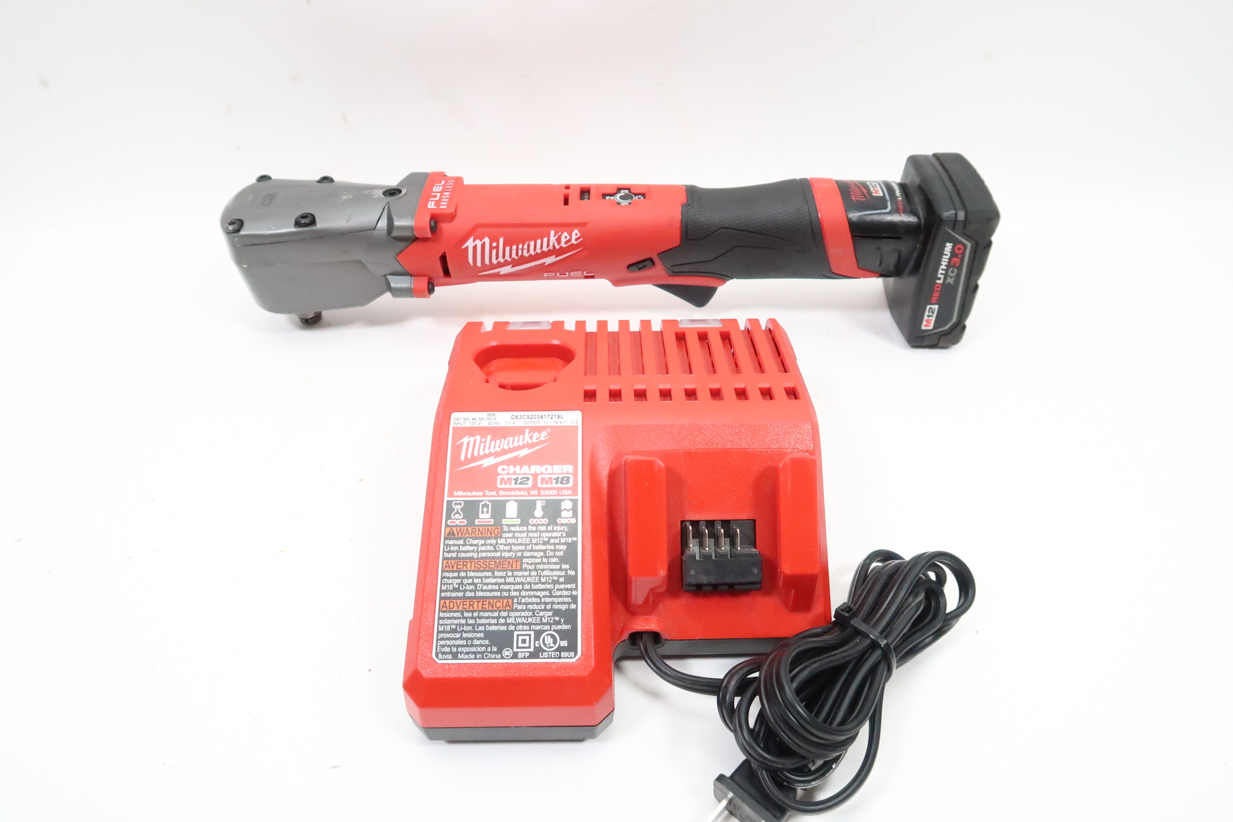 Cordless Impact Ratchet M12 Fuel Right Angle Impact Wrench Ratchet