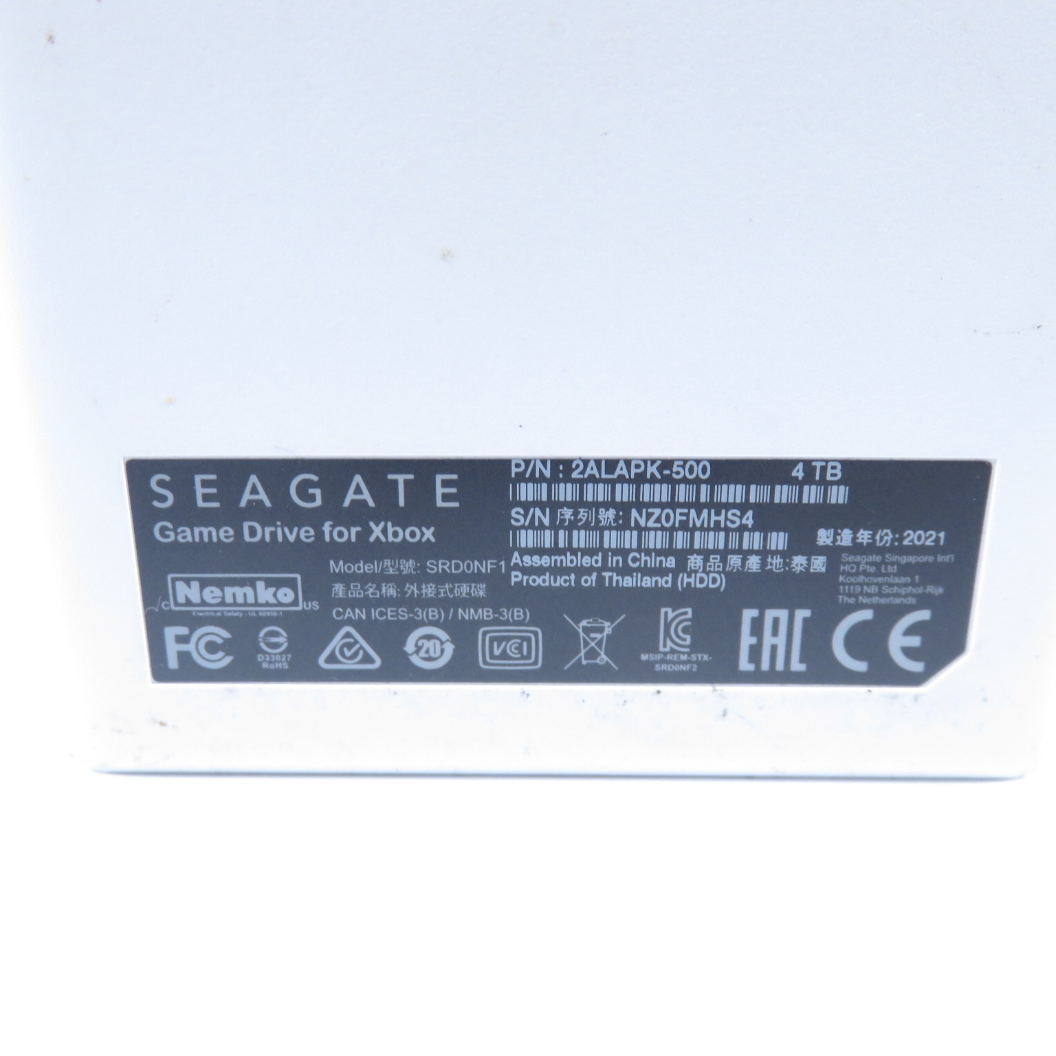 Seagate Game Drive SRD0NF2 for Microsoft 4TB External USB 3.0 Hard Drive