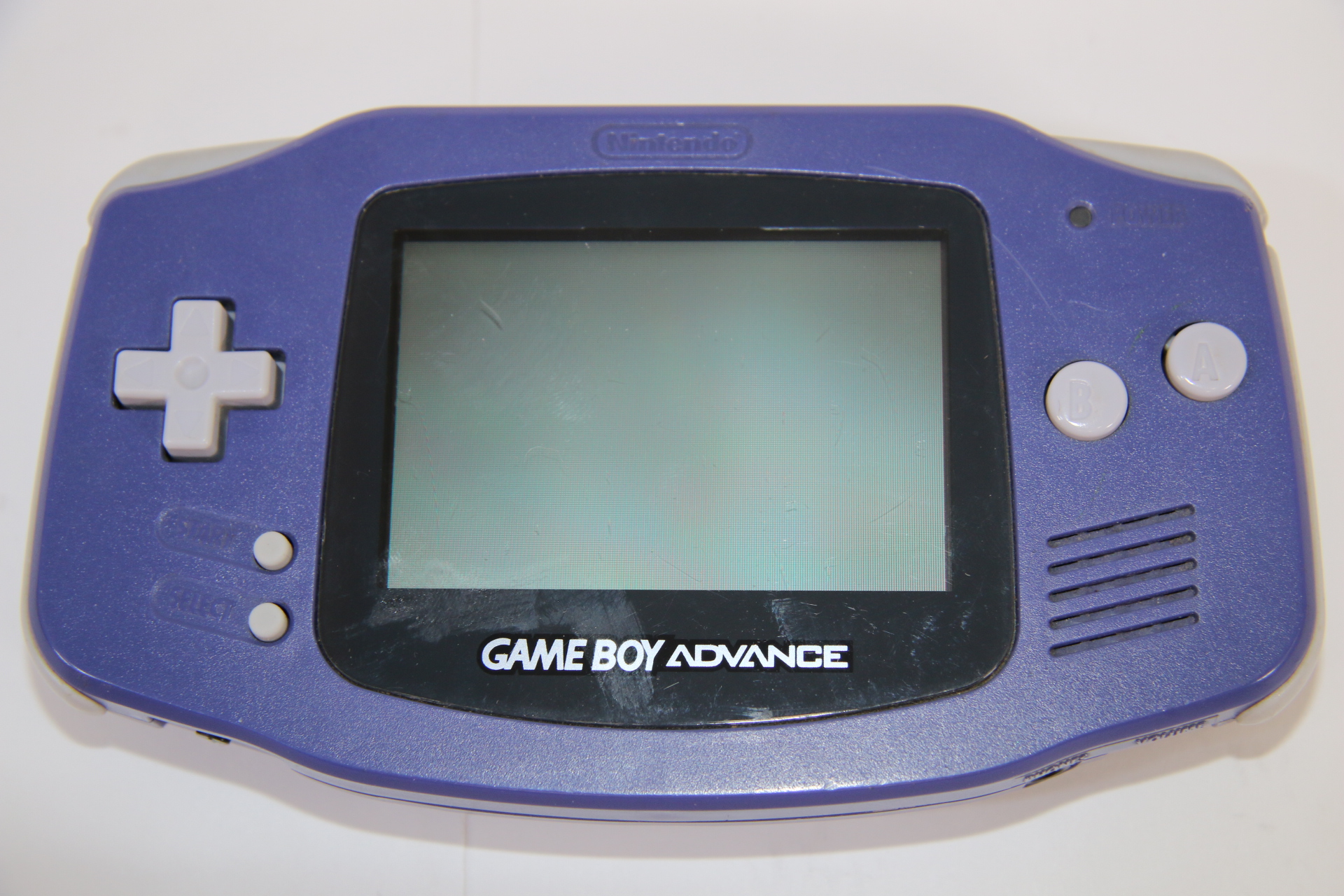 Nintendo AGB-001 Game Boy Advance Indigo Purple Portable Hand Held Console