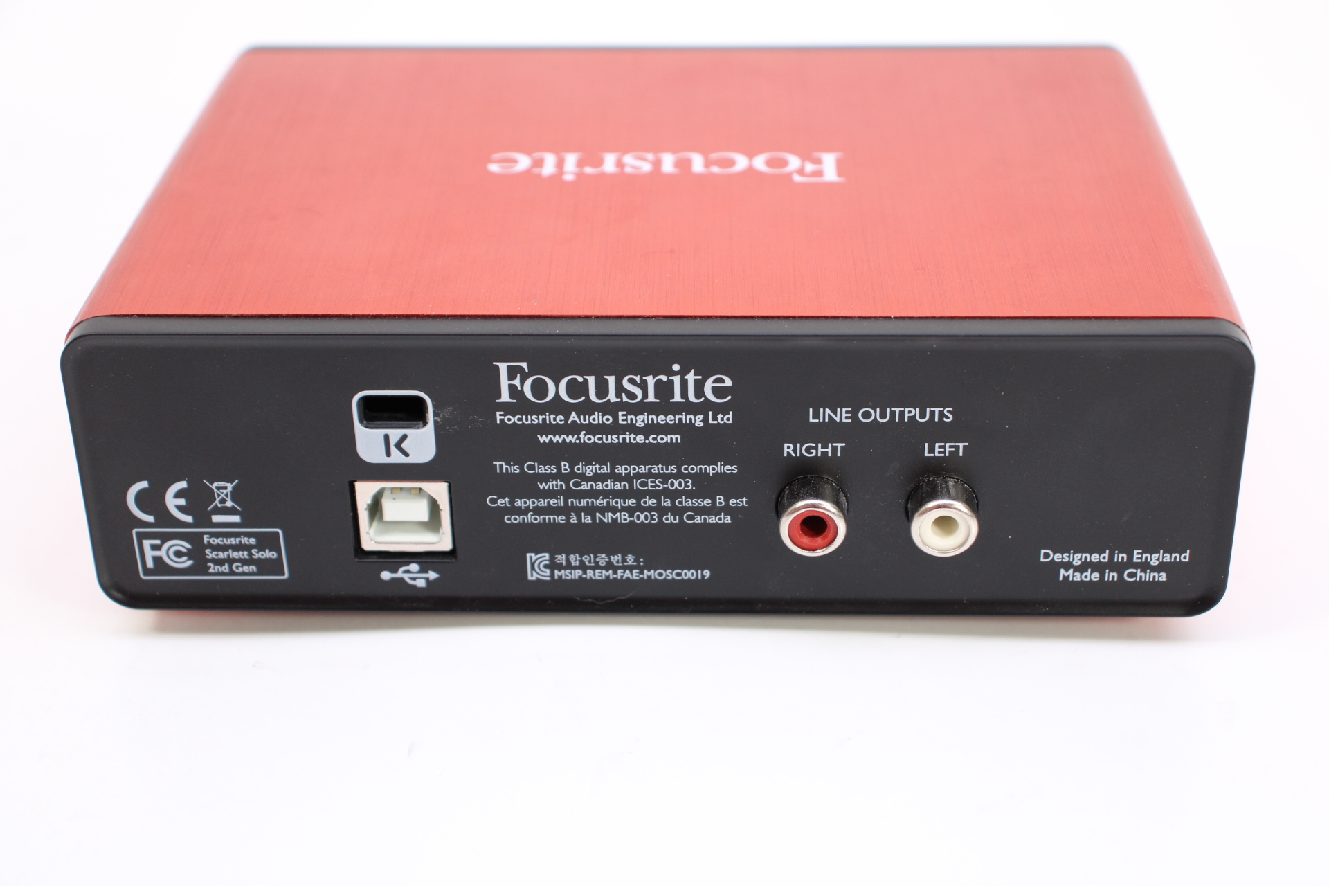 Focusrite AMS-SCARLETT-SOLO-2ND-GEN Scarlett Solo 2nd Gen USB Audio ...