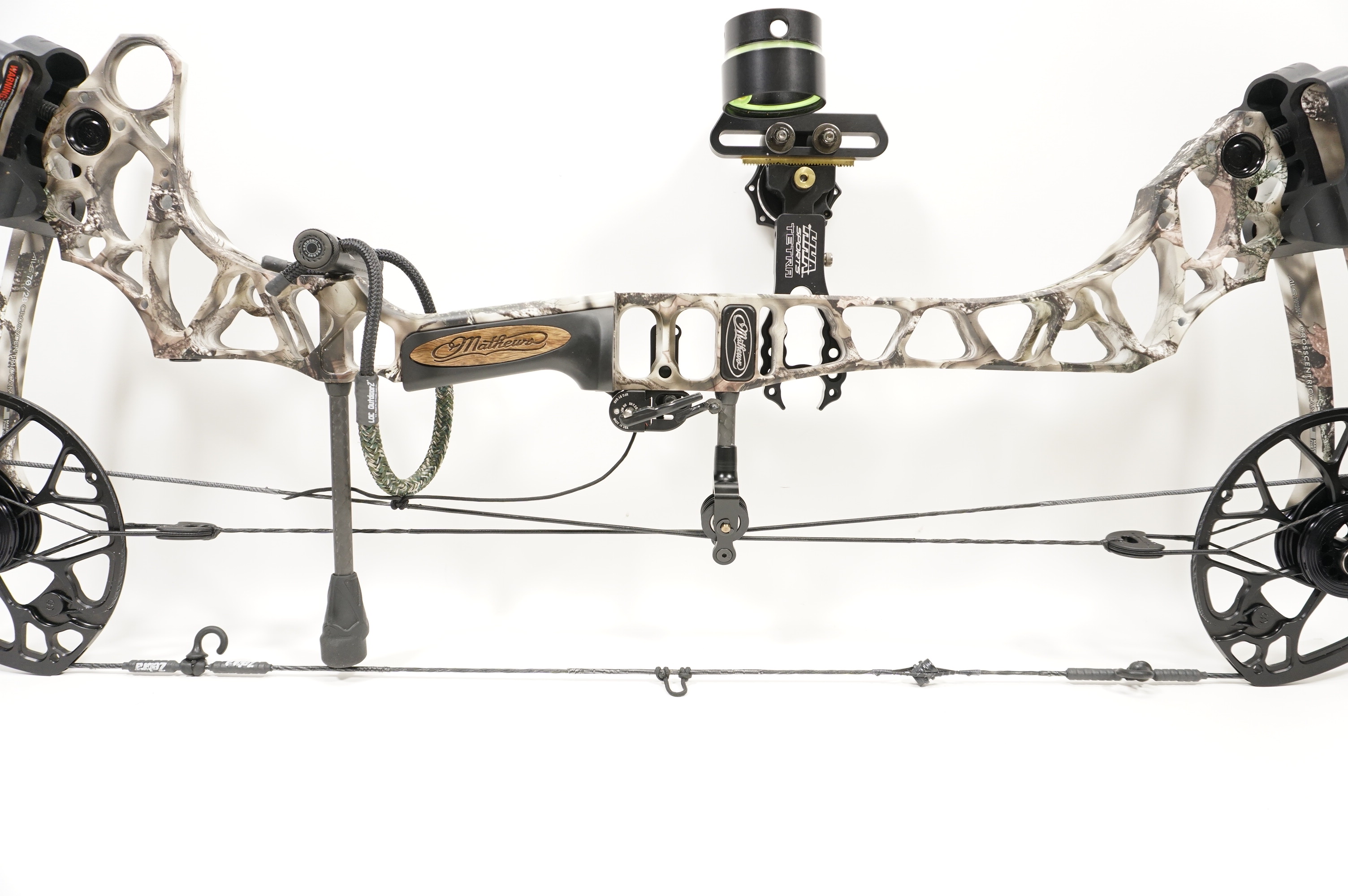 Mathews Triax RH Compound Bow 70/28 - HHA Sports Tetra One Pin Sight