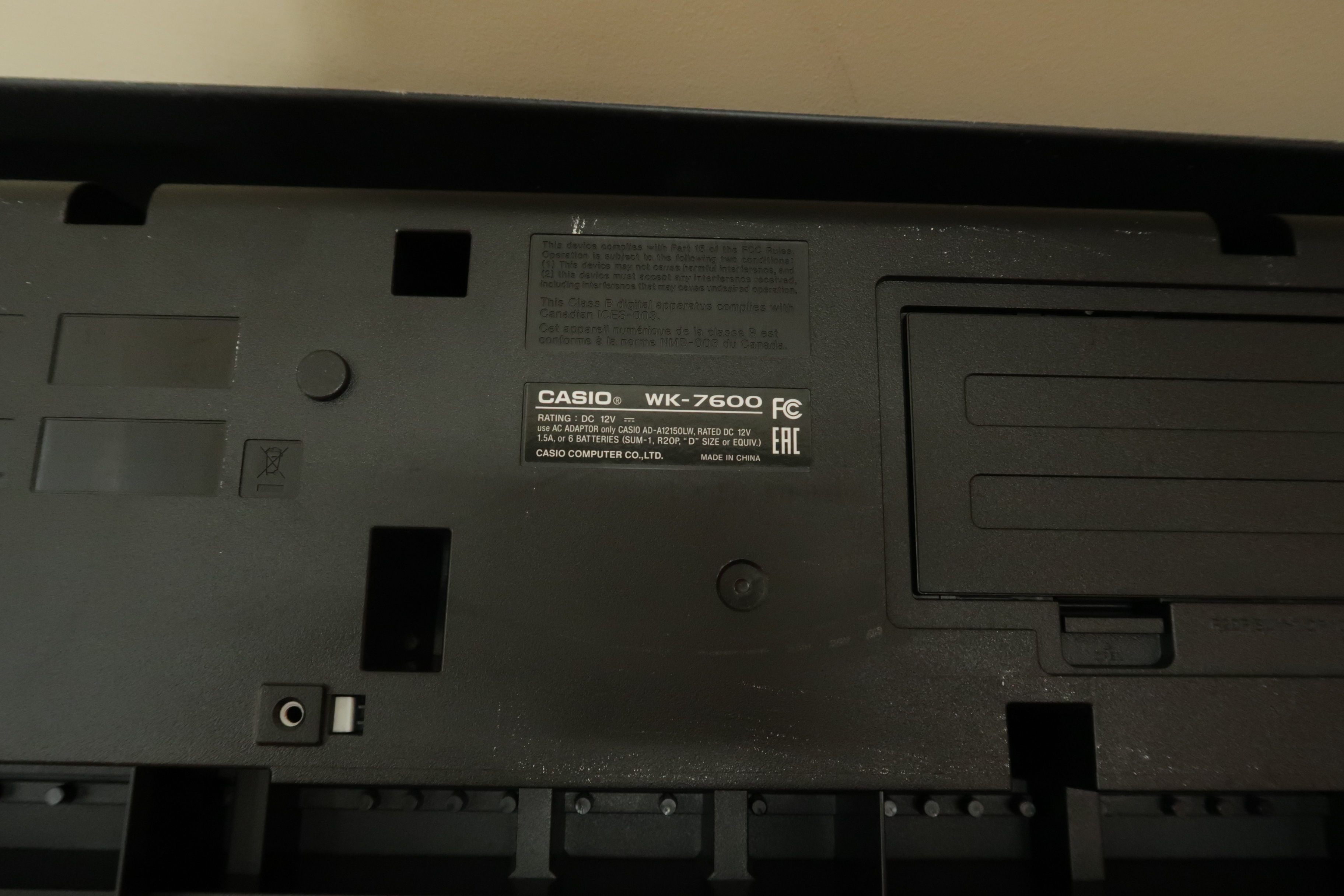 Casio WK7600 76Key Workstation Keyboard