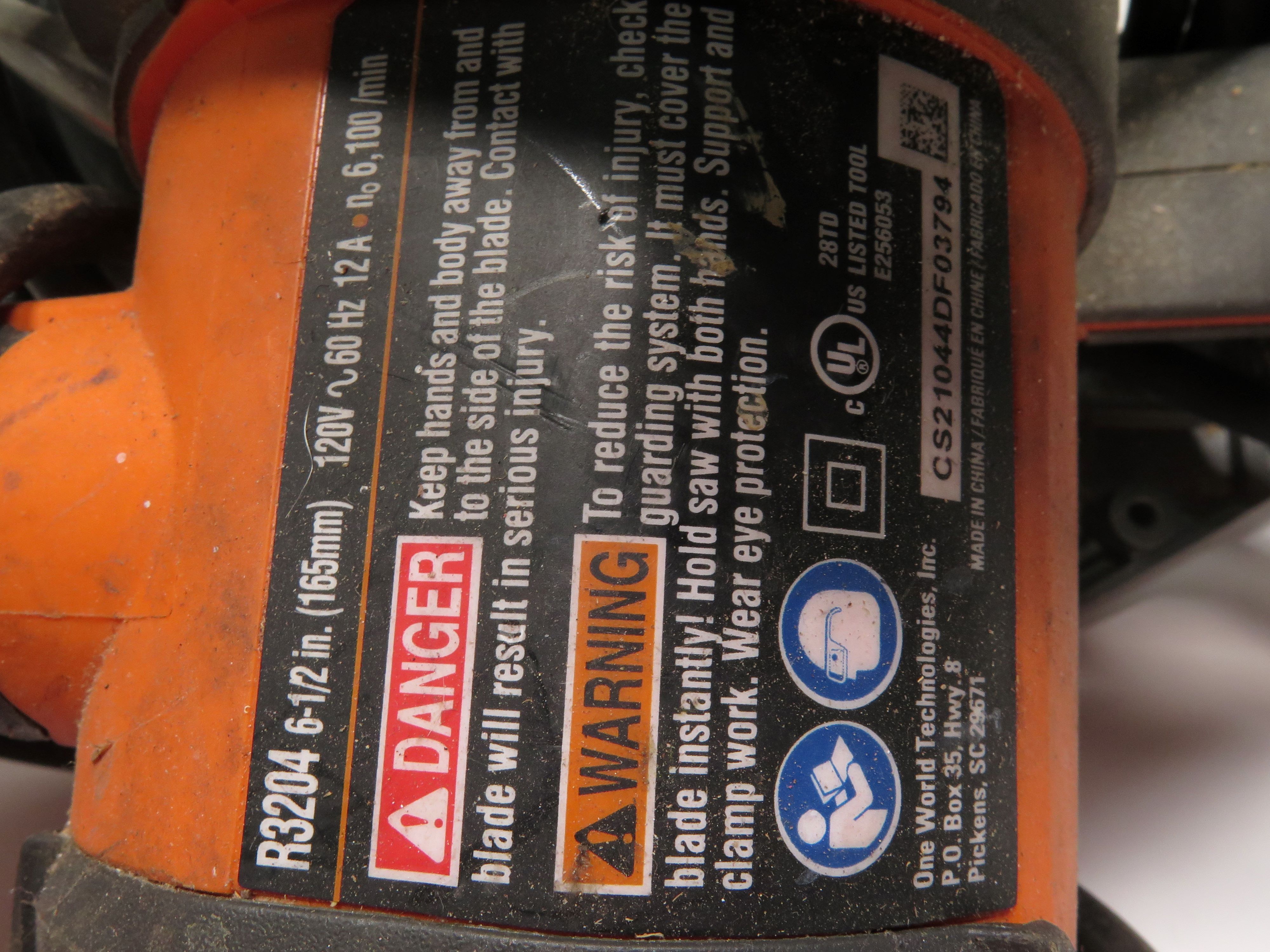 Ridgid R3204 12 Amp Corded 6-1/2