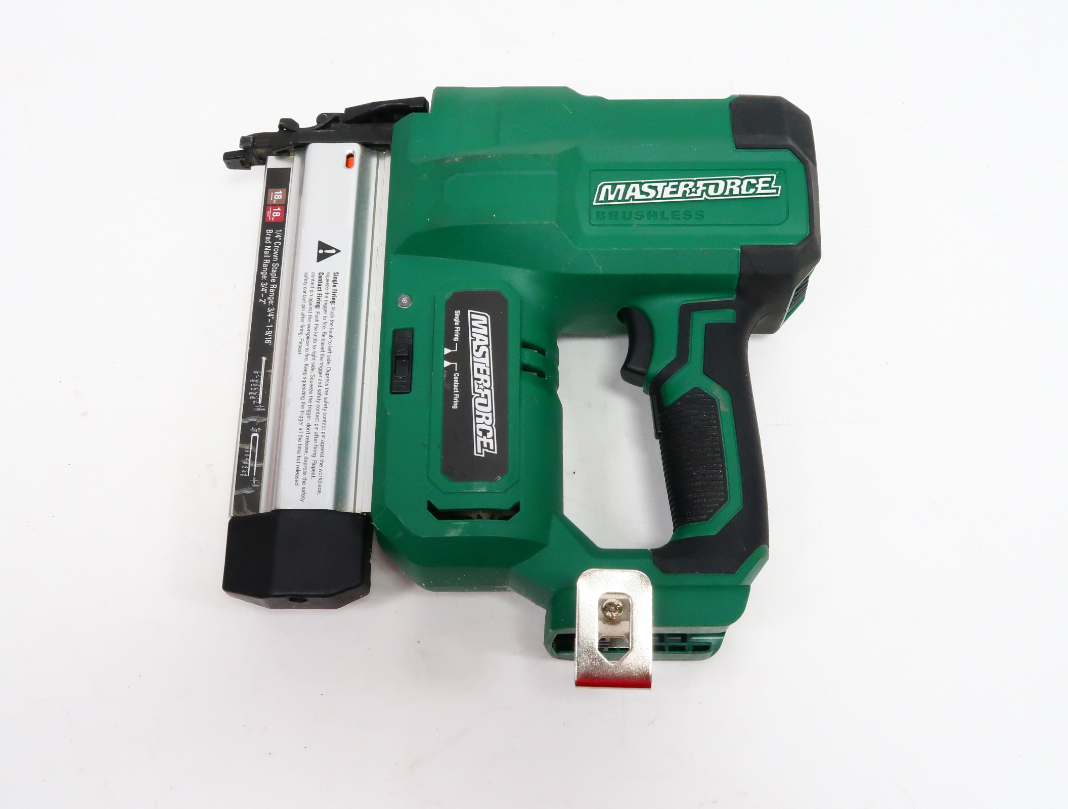 Alloypower 20V 2-in-1 Cordless Brad Nailer / Electric Stapler – 18 Gauge Battery Powered Nail Gun With 2Ah Lithium Battery