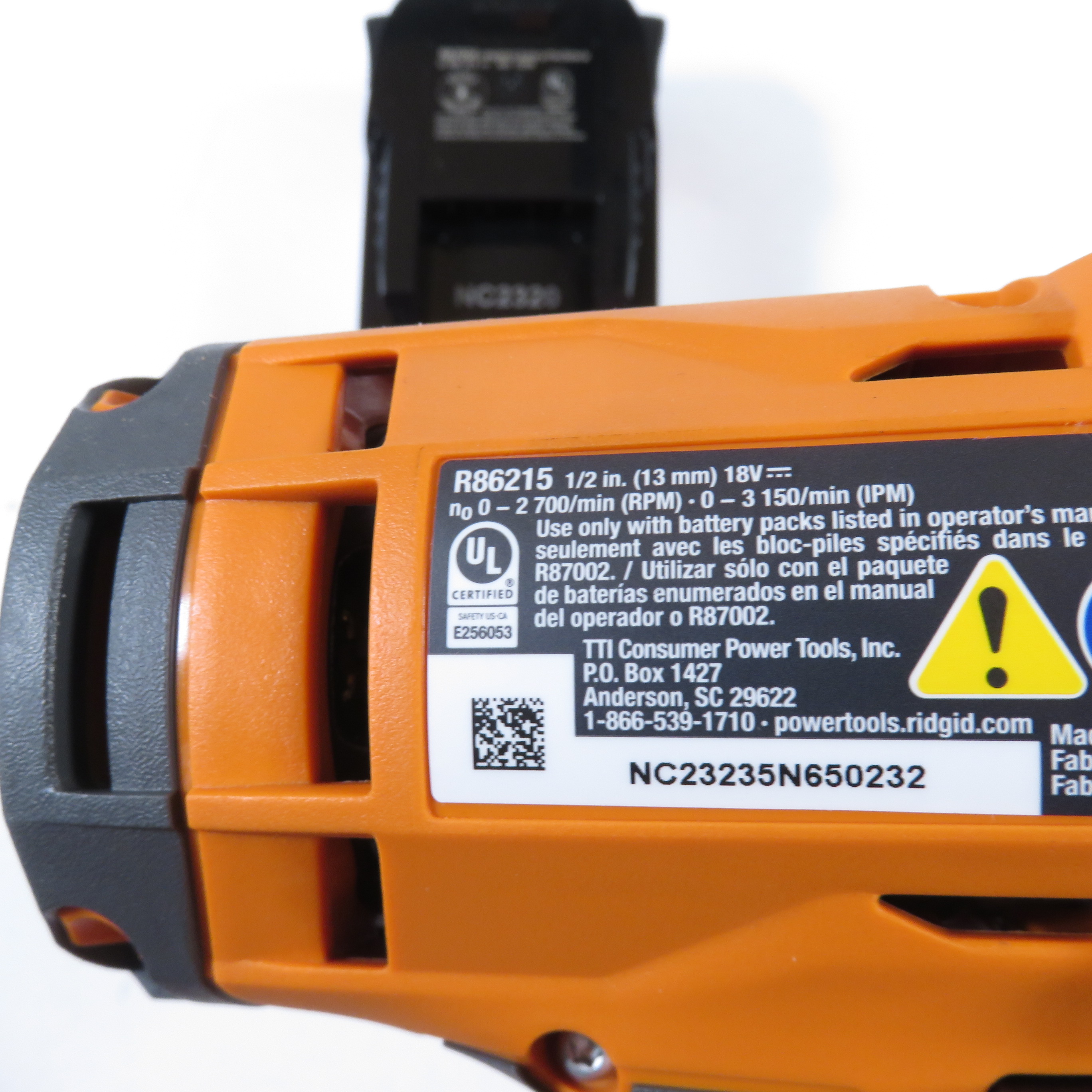 RIDGID R86215 18-Volt Lithium-Ion Cordless 3-Speed 1/2 in. Impact