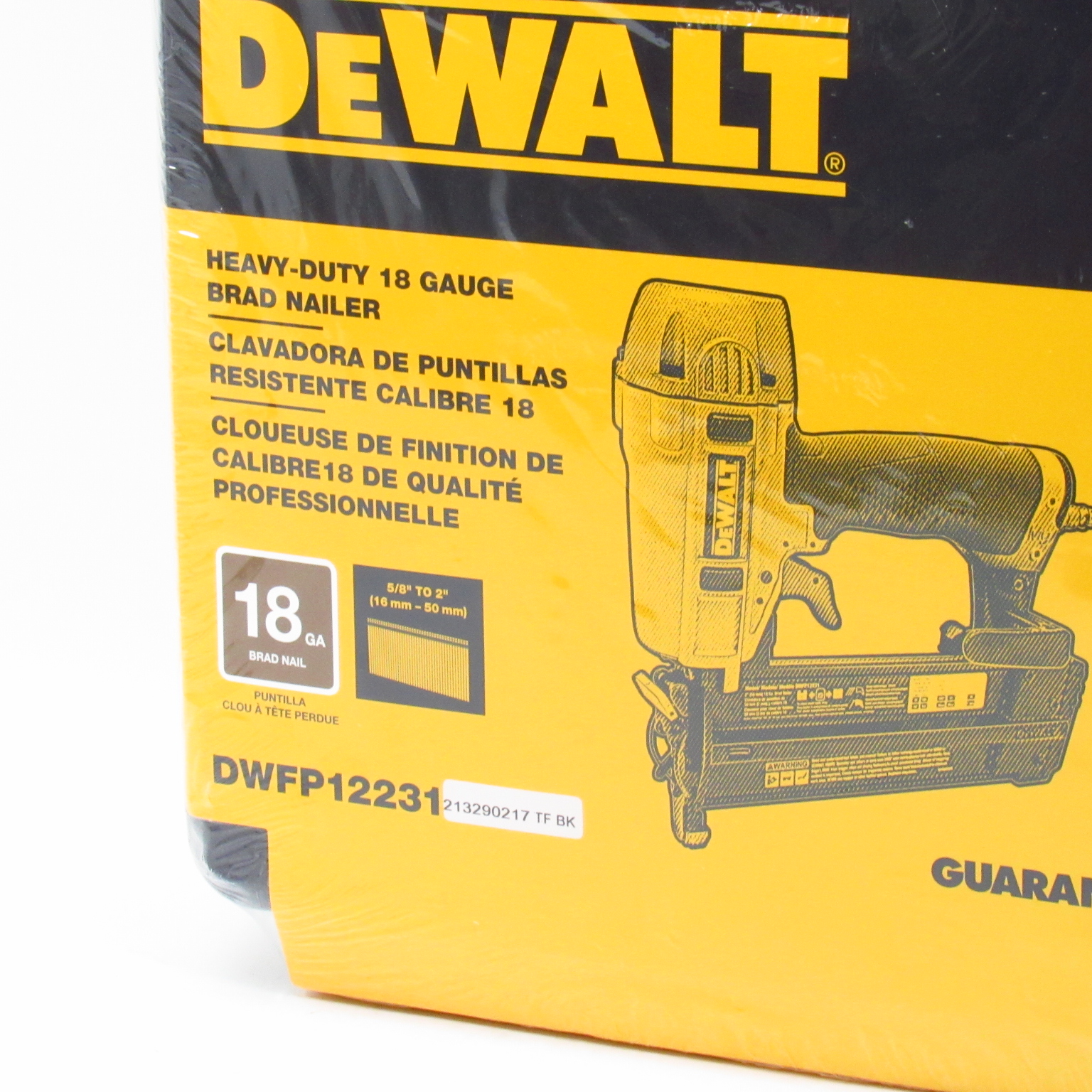 DeWalt DWFP12231 18Gauge 2'' Air Pneumatic Brad Nailer