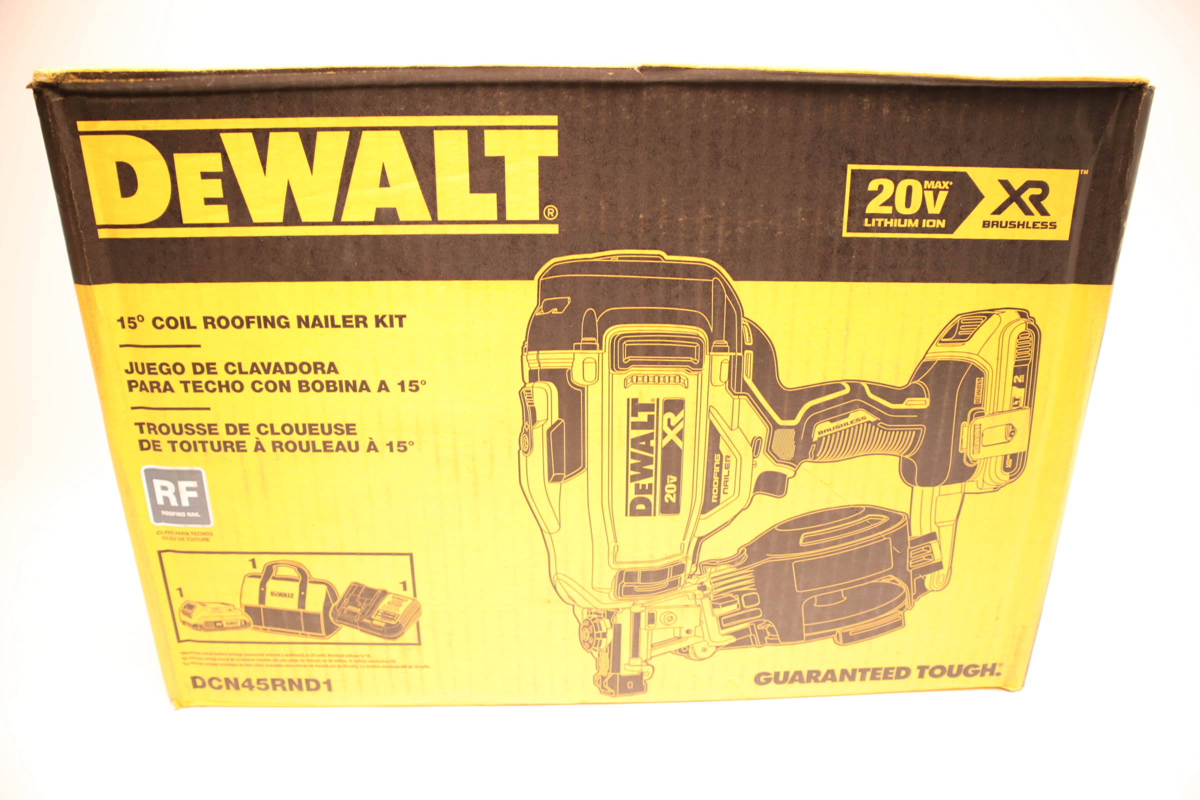 DeWalt DCN45RND1 Cordless Framing Nailer Kit 20V 15 Degree 1662