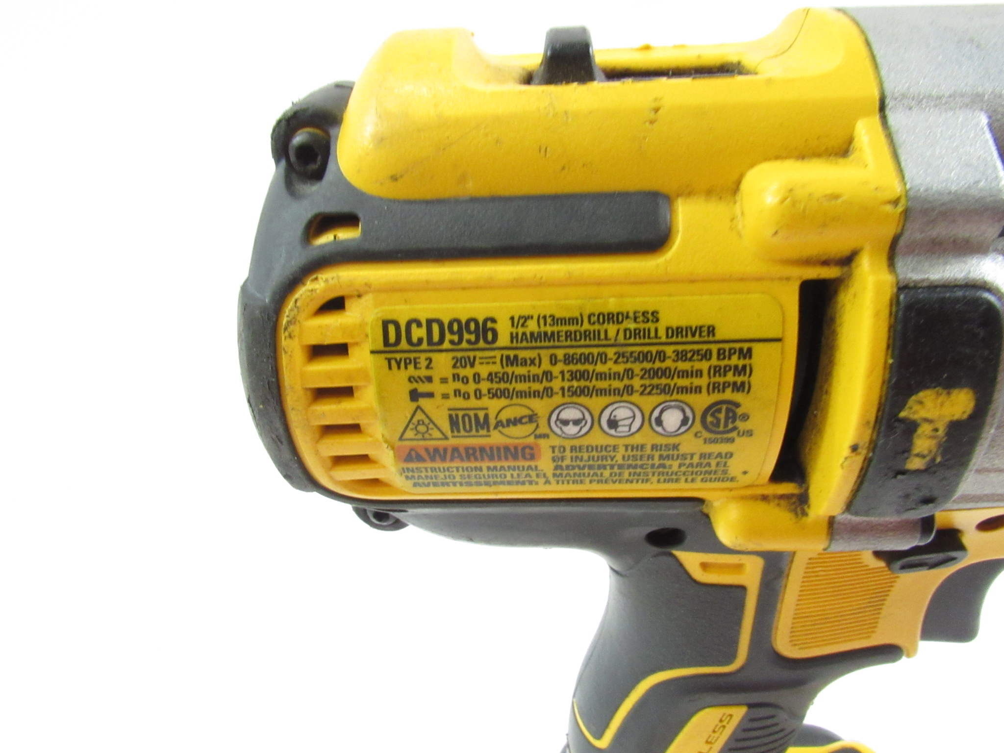 DeWalt DCD996 20V MAX XR Brushless 3-Speed 1/2