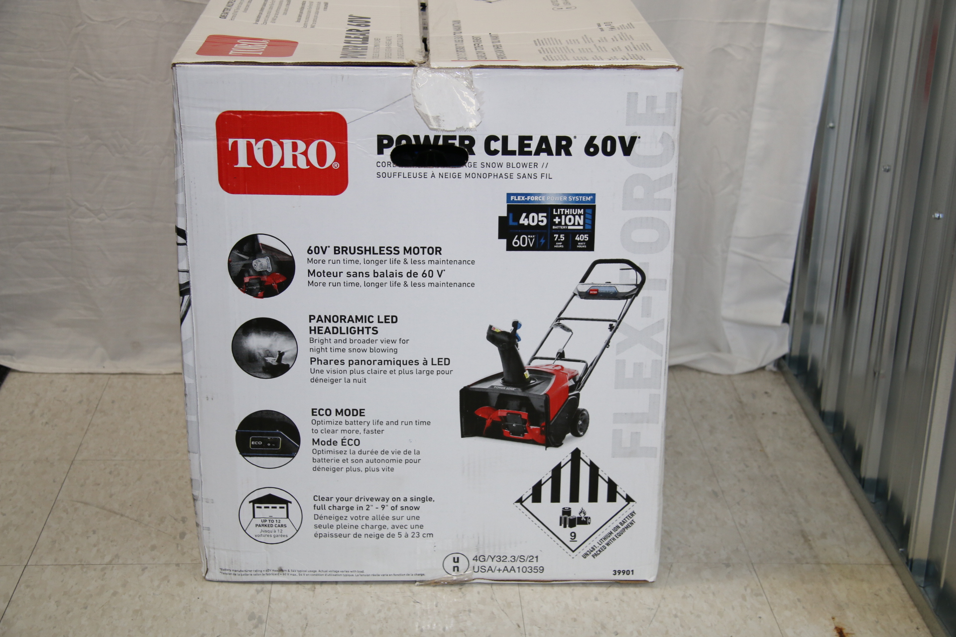 Toro 39901 21" 53 cm Power Clear e21 60V Snow Blower Local Pick Up Only