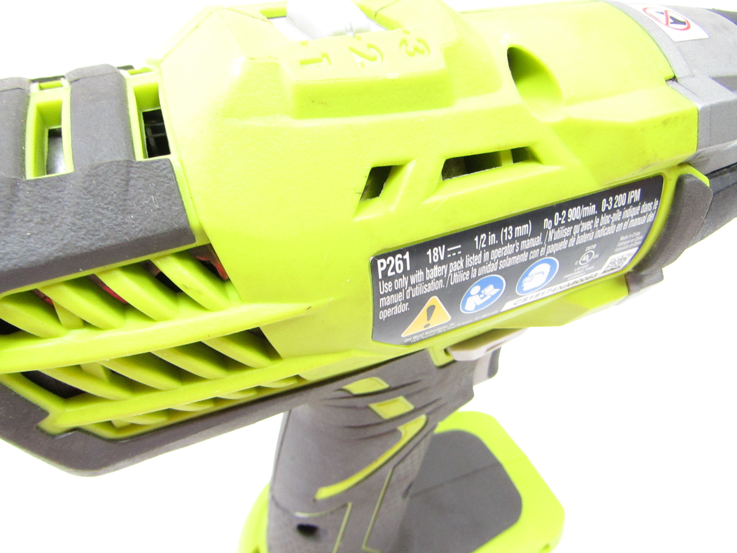 Ryobi ONE + 18V P261 1/2" Impact Wrench P501G 51/2" Circular Saw 2