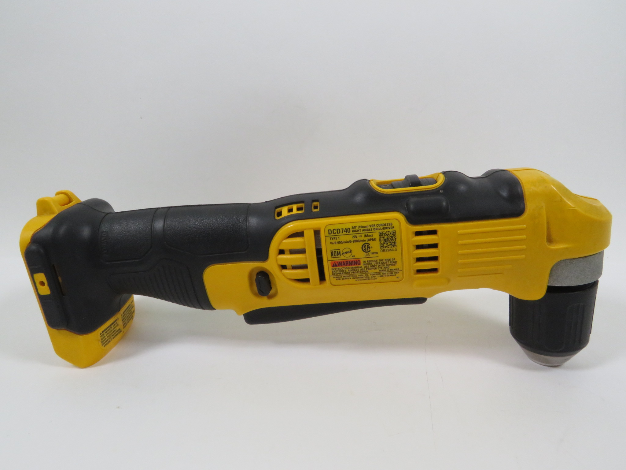 DeWalt DCD740 20V 3/8" Cordless Right Angle Drill/Driver