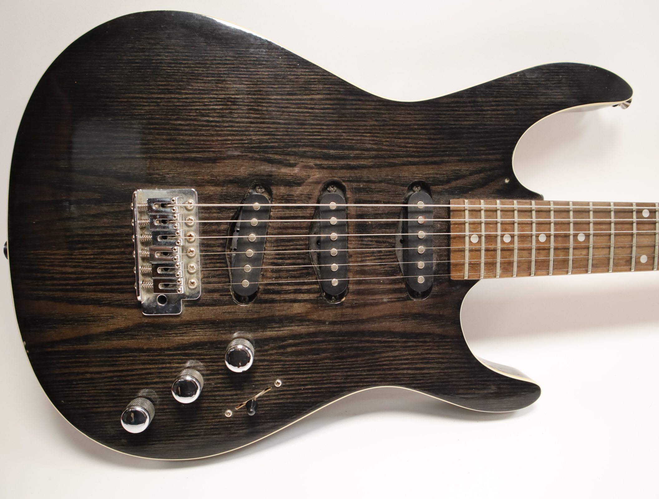 Samick LK-15 Right-Handed Electric Guitar Trans Black