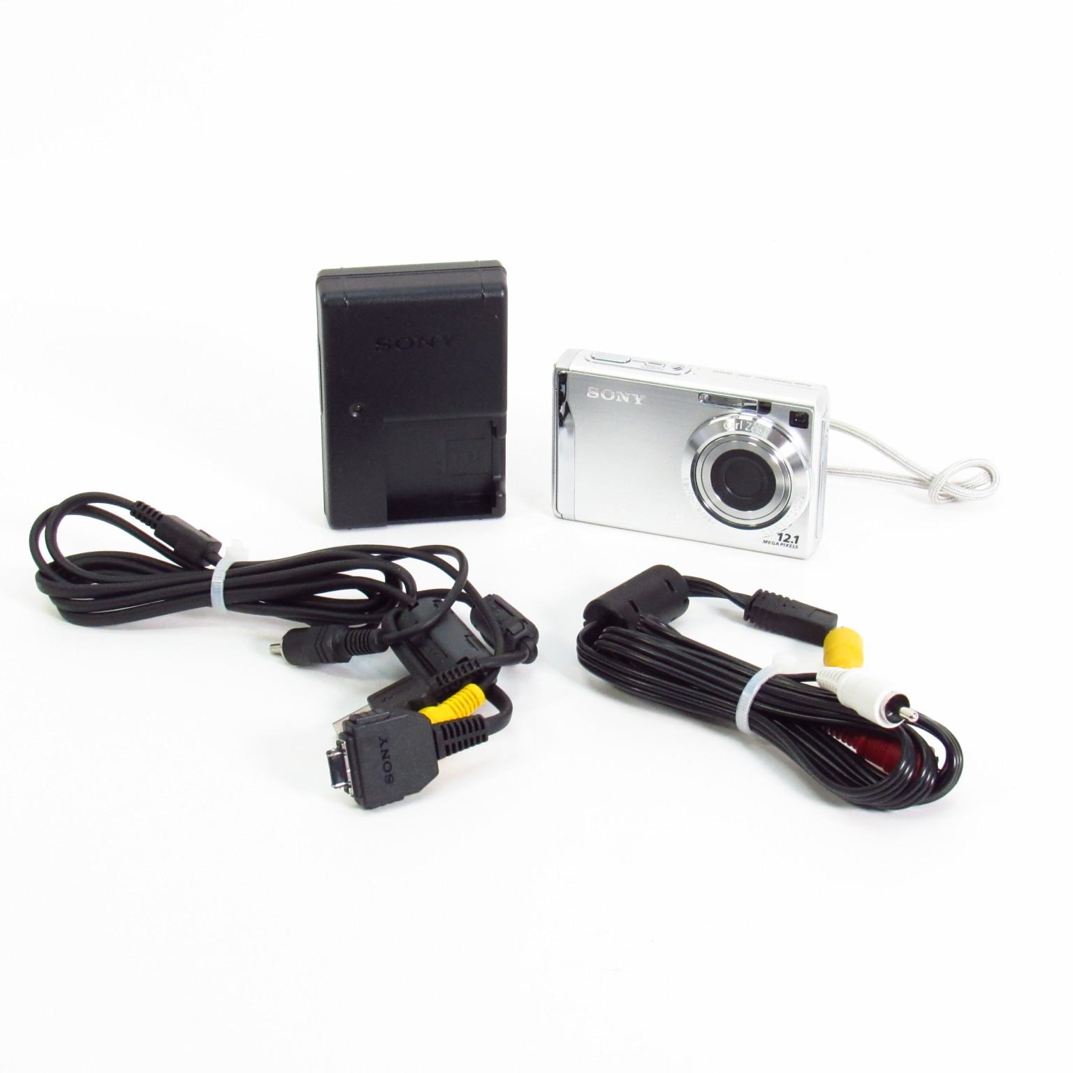 Sony Cyber-shot DSC-W200 12.1MP Digital Camera Silver ,Works