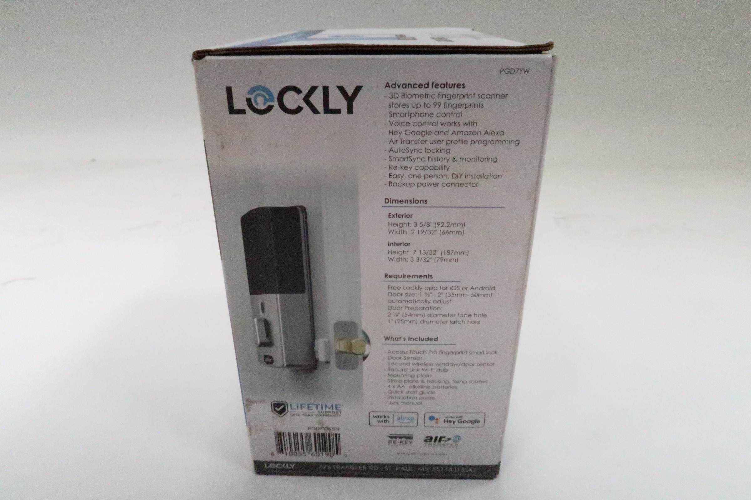 Lockly Access Touch Pro - Compact Smart Wi-Fi Fingerprint Lock 9627