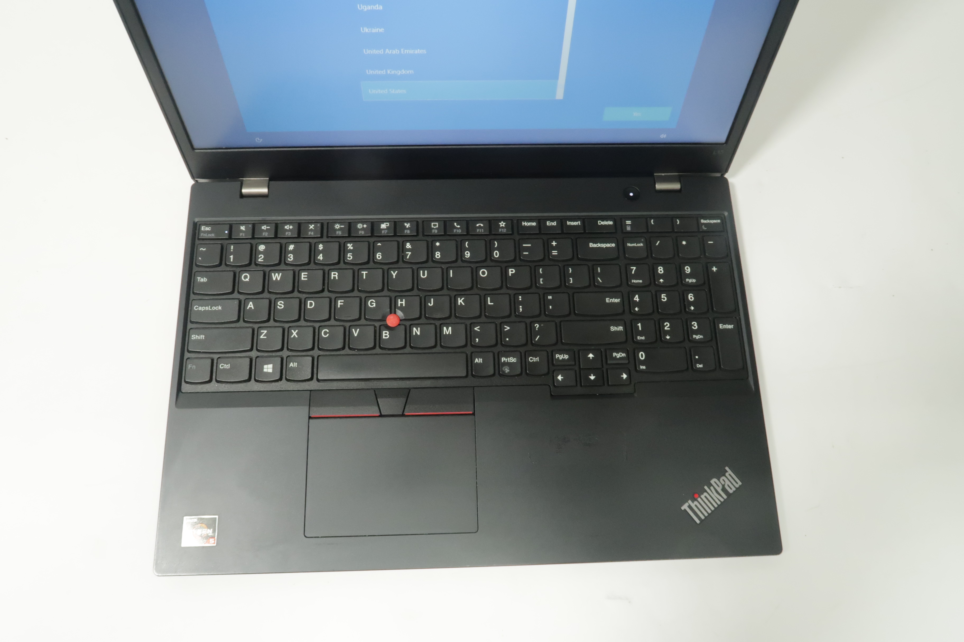 Lenovo ThinkPad L15 Gen1 Win 10 Ryzen 5 Pro 4650U 2.1GHz 8GB RAM 256GB ...