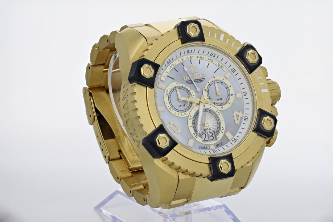 Invicta Reserve Octane Mother of Pearl Dial Stainless Steel Men's ...