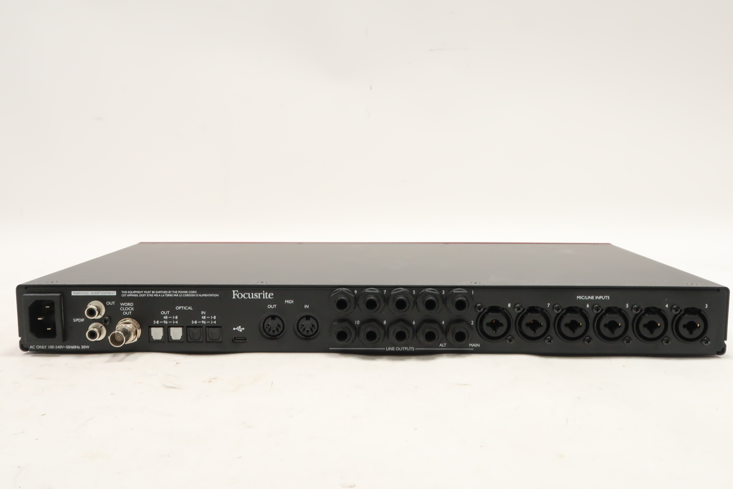 Focusrite Scarlett 18i20 (3rd Gen), an 18 inputs and 20