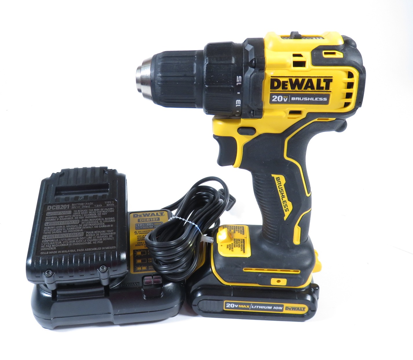 DEWALT DCD708 ATOMIC 20Volt MAX Cordless Brushless Compact 1/2 in