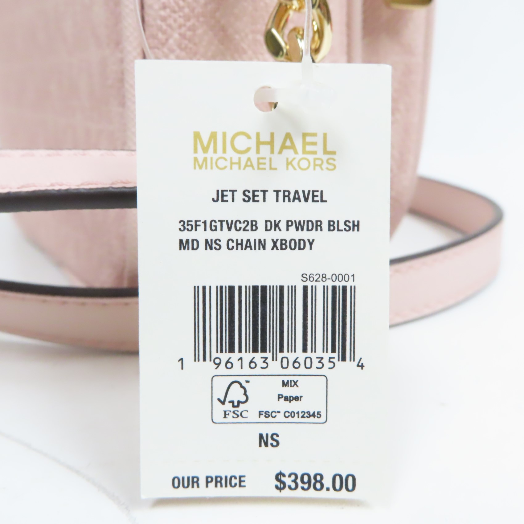 Michael Kors ショルダーバッグ 35F1GTVC6T-POWDERBLUSH Michael Kors 35F1Gtvc6T Jet Set Travel Dome Crossbody Bag