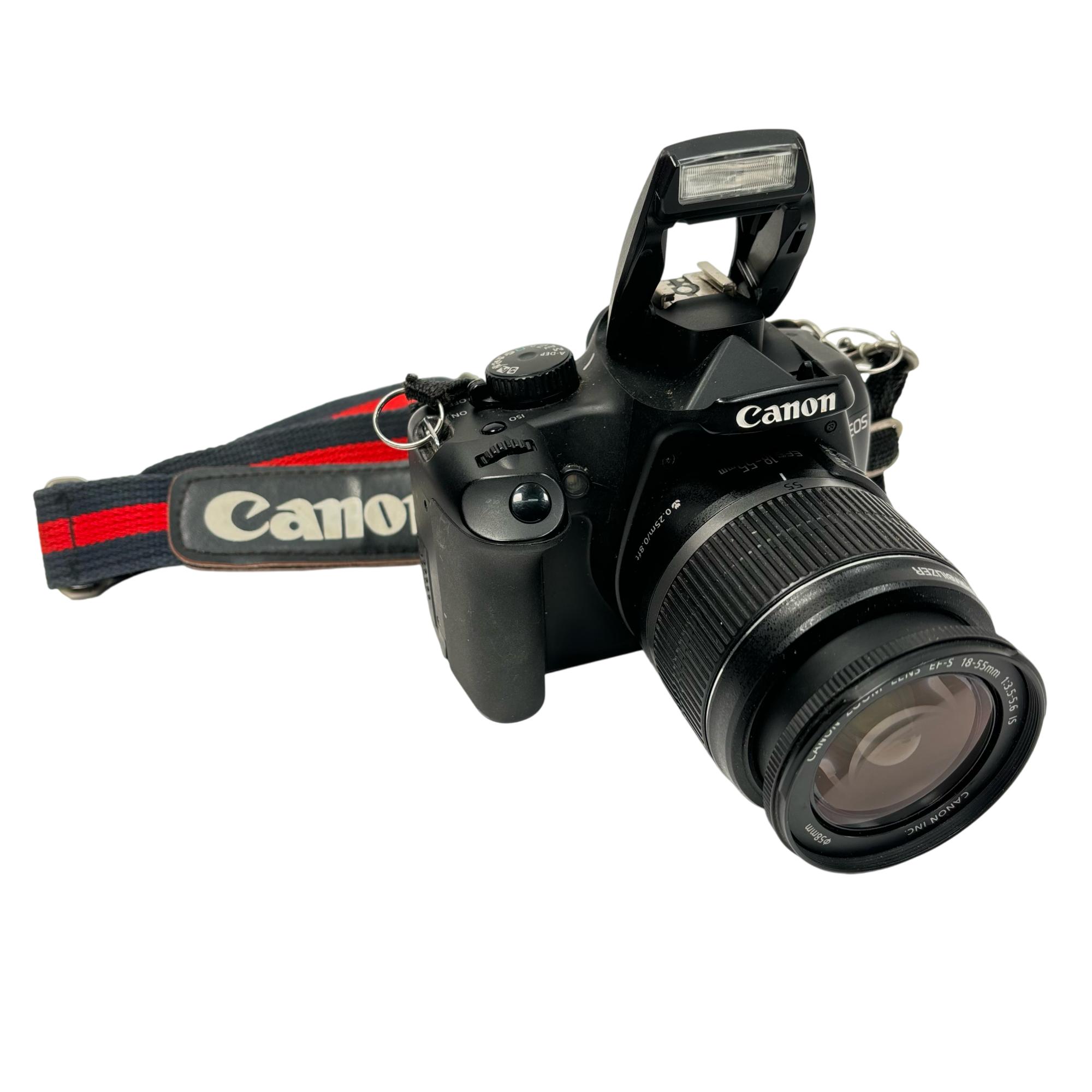 Canon EOS Rebel XS 10.1 MP Camera EF-S 18-55mm 75-300mm Lenses