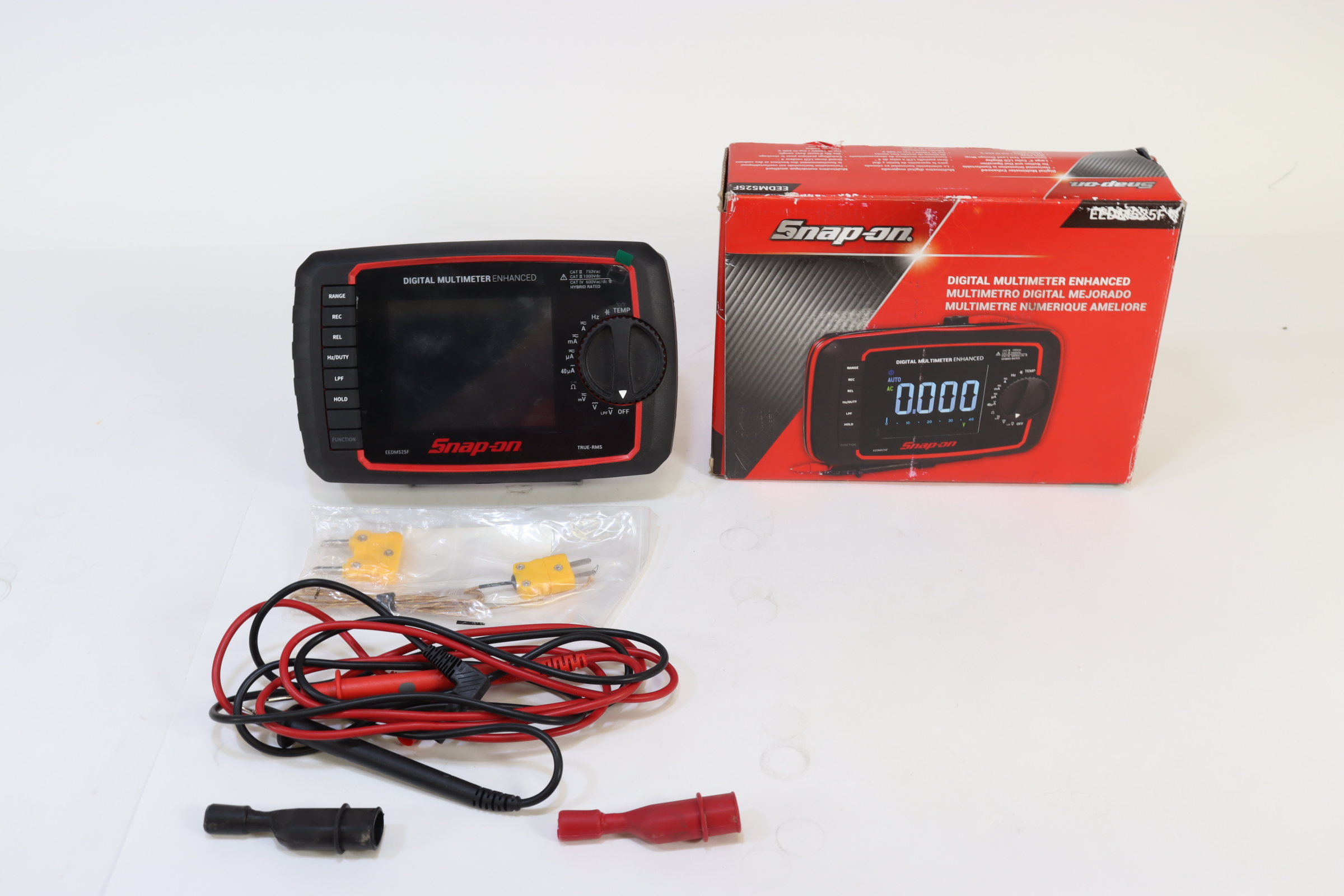 Snapon Tools EEDM525F Enhanced TRMSColor 4" Digital Multimeter