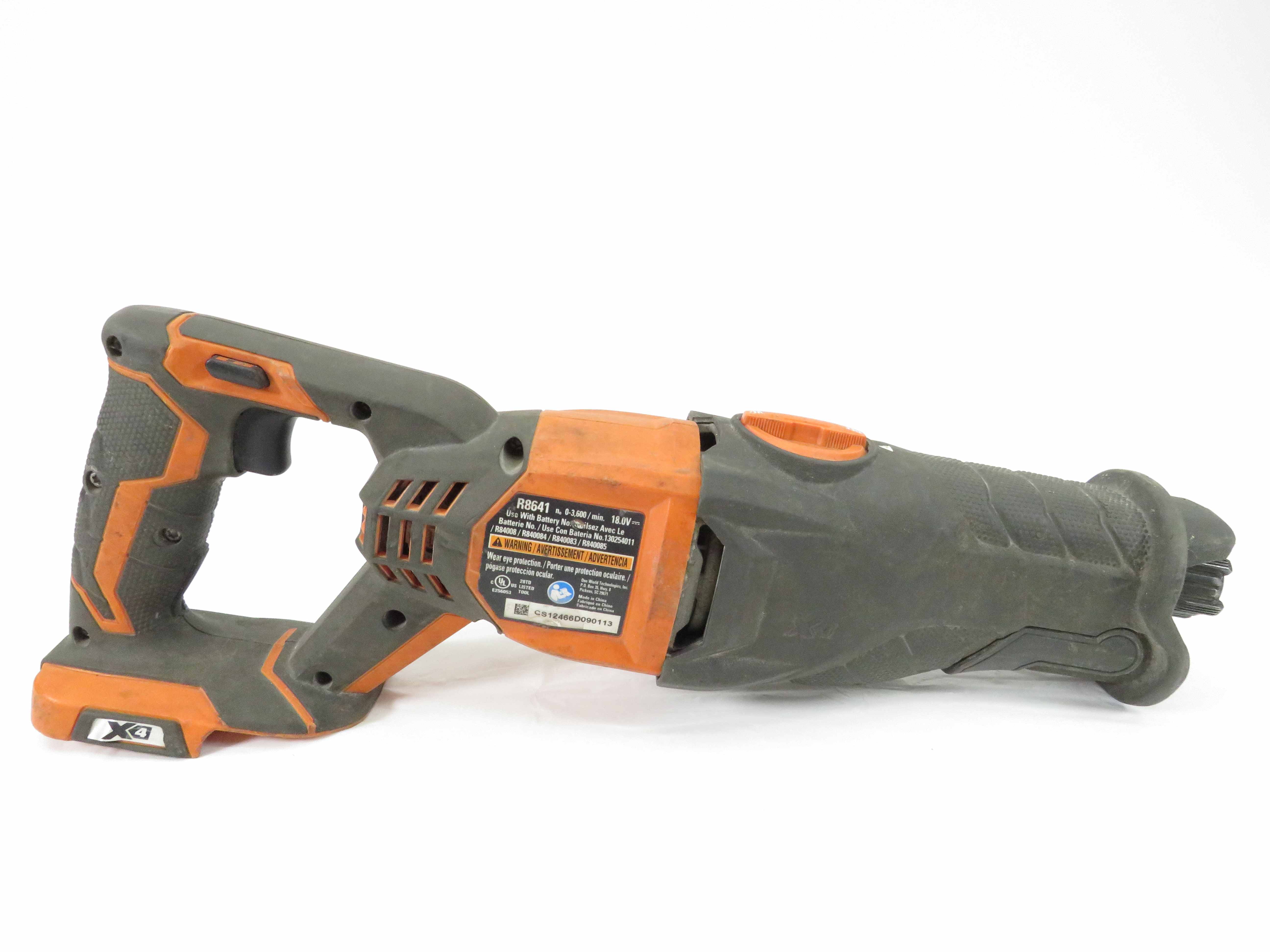 Ridgid R8641 18 Volt Cordless Reciprocating Saw