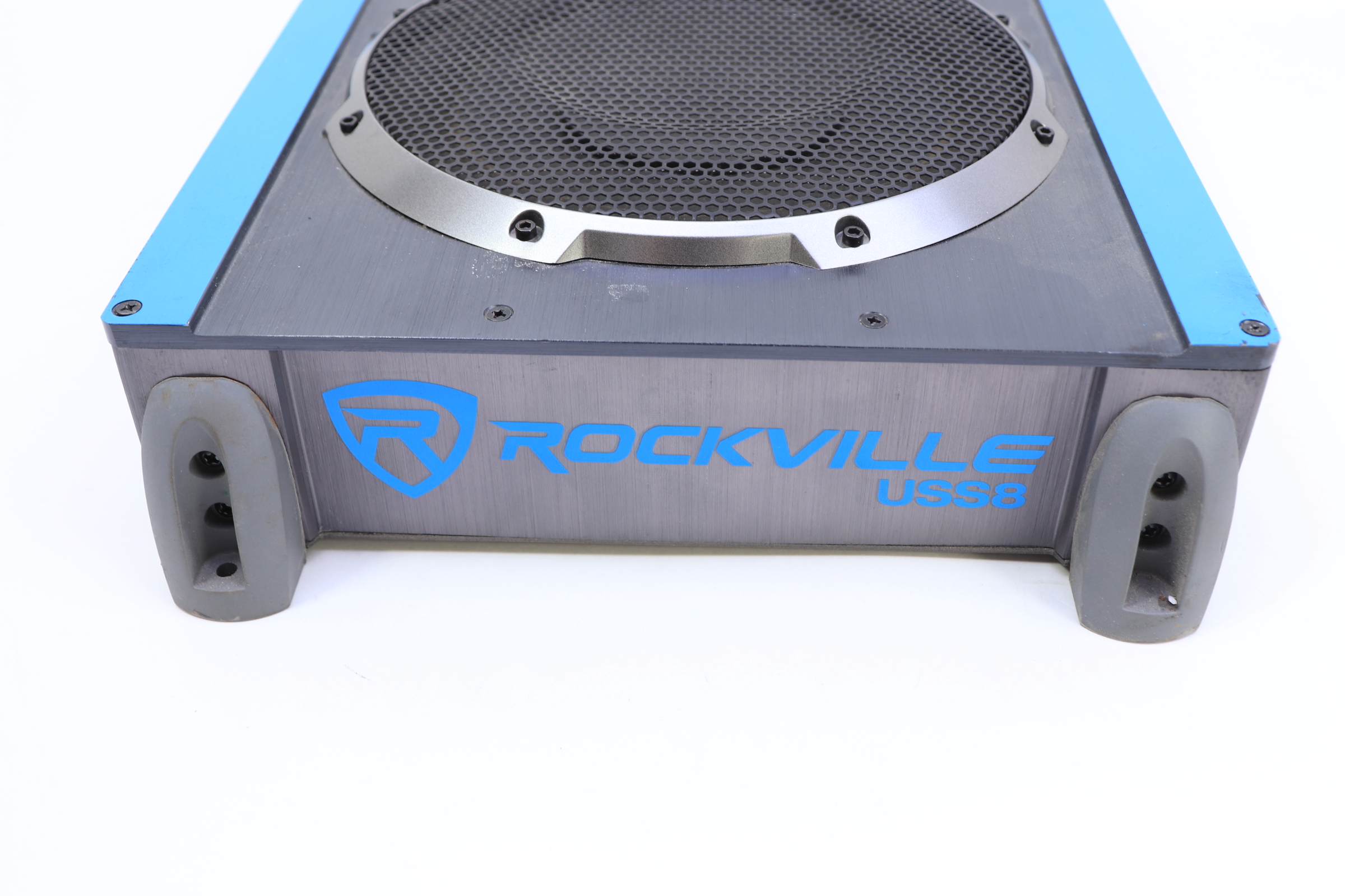 Rockville USS8 8" 600W Slim UngerSeat Active Powered Car/Truck Subwoofer