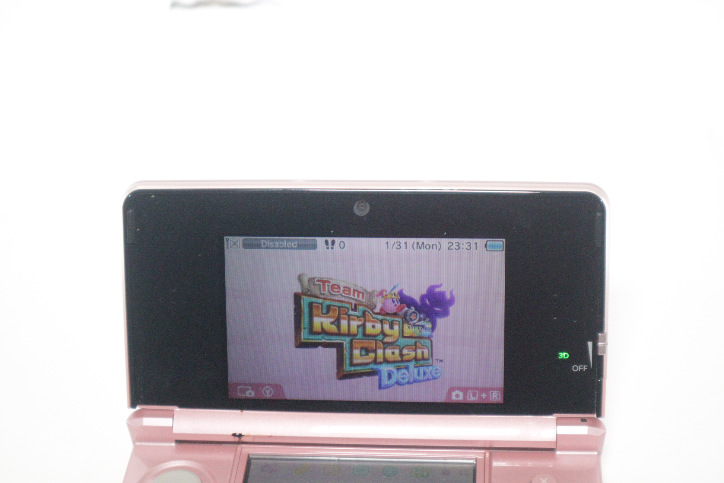 Nintendo 3DS CTR-001(USA) Pink Handheld Compact Video Game System 8093