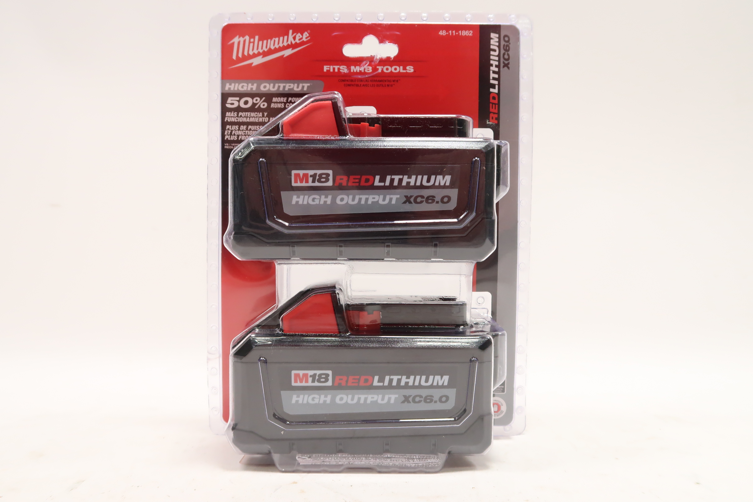 Milwaukee M18 REDLITHIUM HIGH OUTPUT XC6.0 Battery Pack (2 Pk)