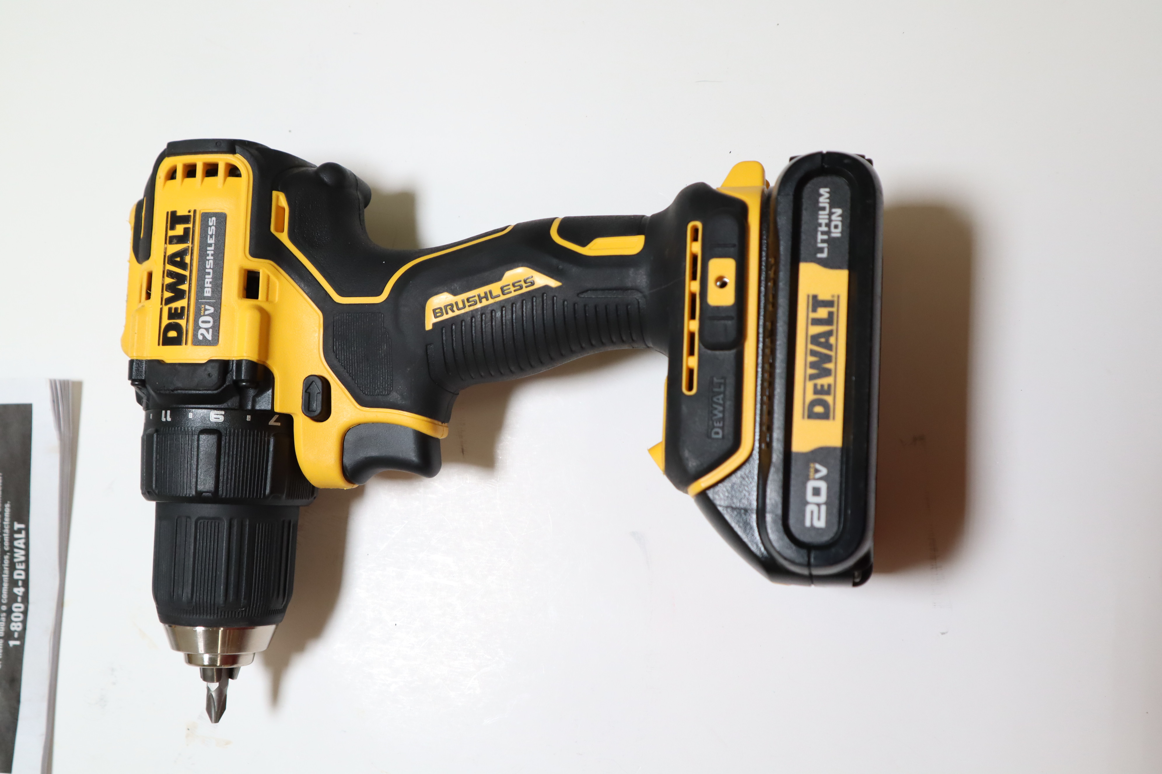 DeWalt DCD708 20V MAX Cordless Brushless Compact 1/2" Drill Driver 7942