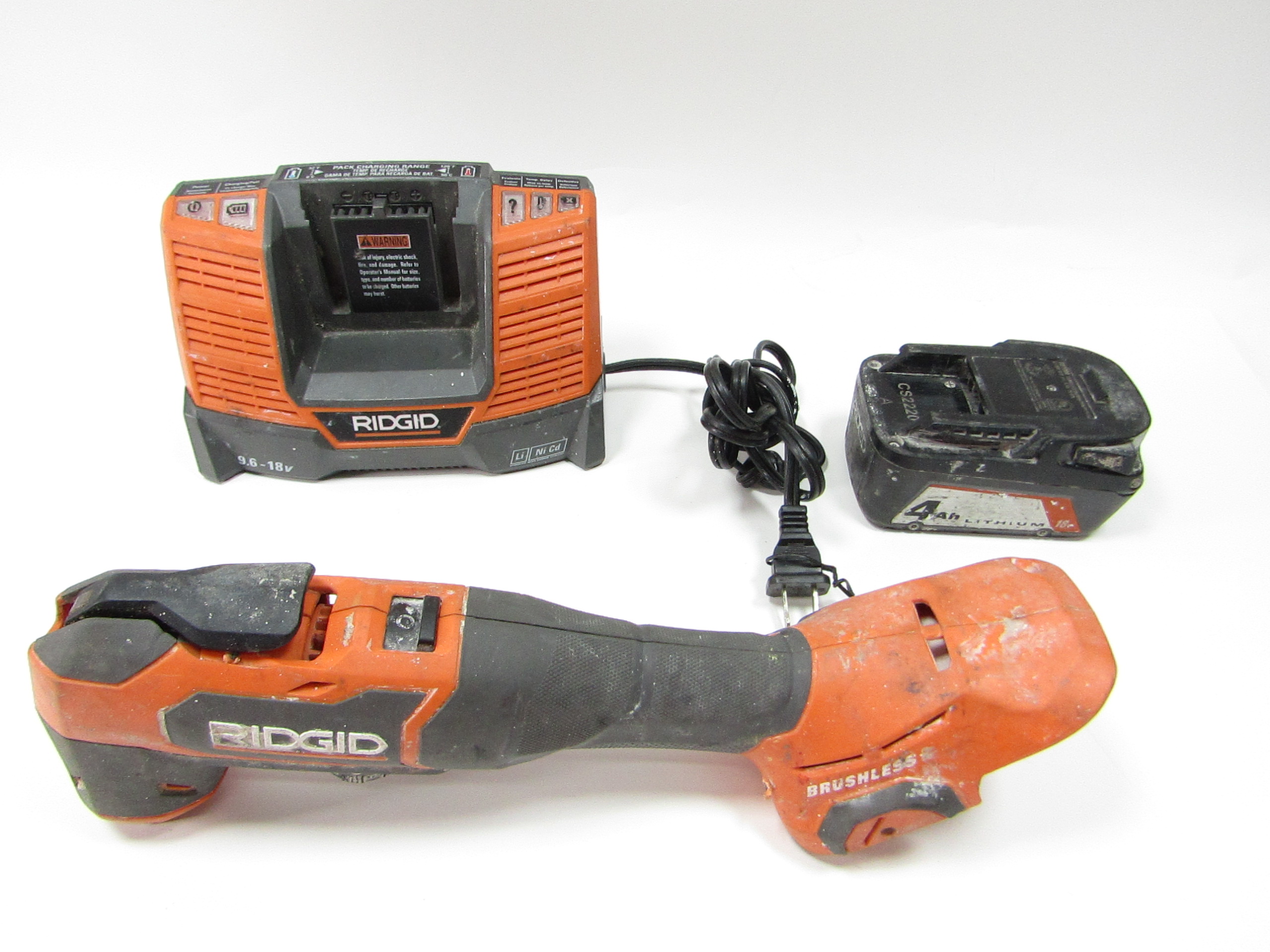 RIDGID R86240 18-Volt Lithium-Ion Brushless Cordless Oscillating Multi ...